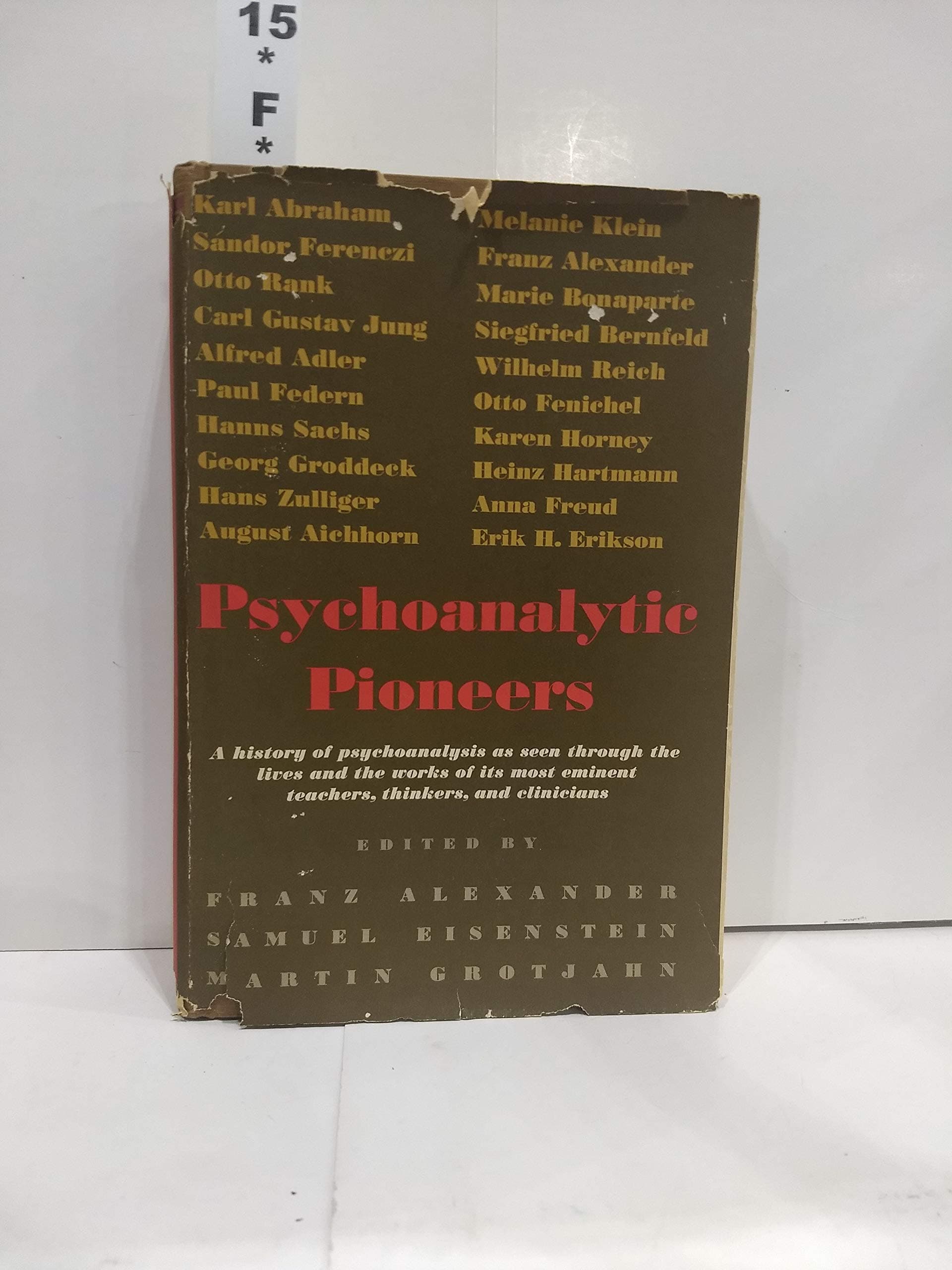 Psychoanalytic by pioneers, Alexander, Franz Gabriel