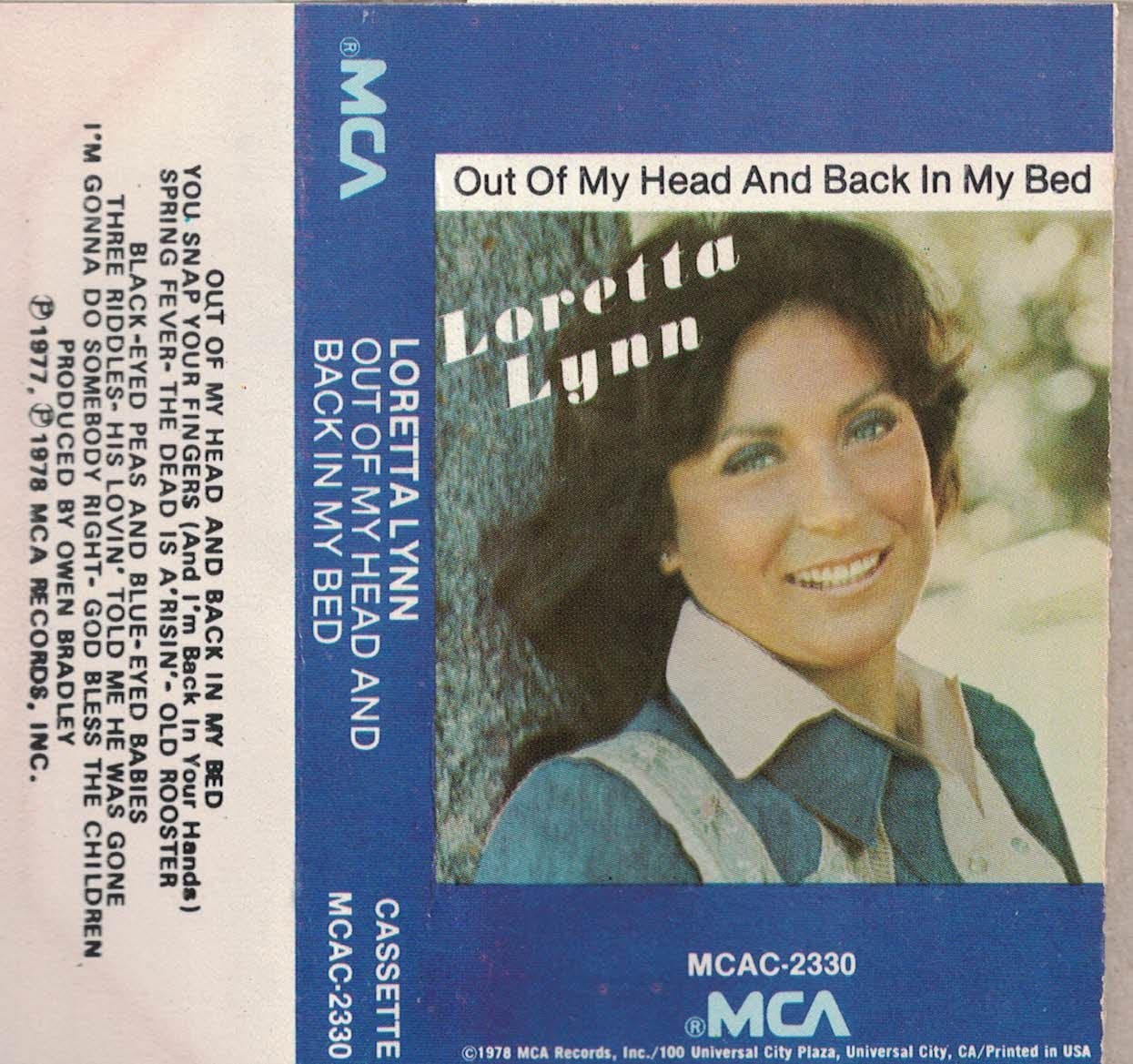 Out Of My Head And Back In My Bed [Audio Cassette] Loretta Lynn by null