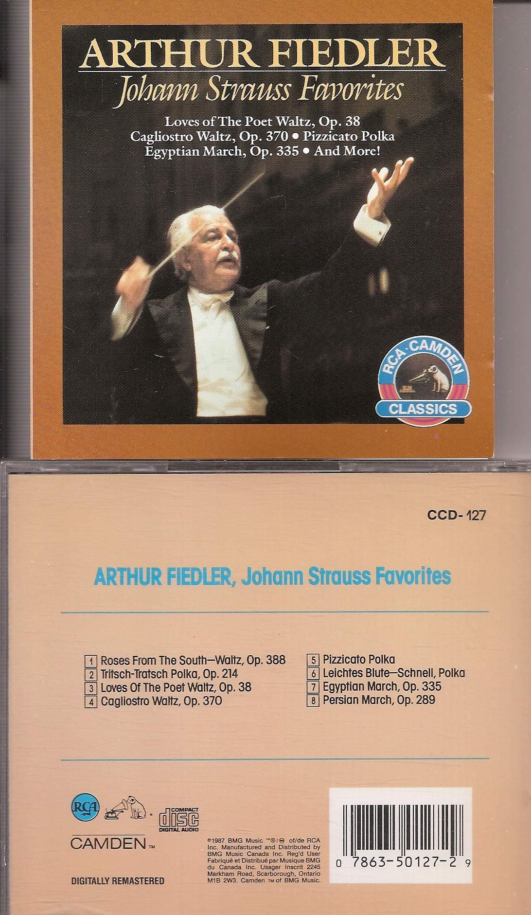 Johann Strauss Favorites [Audio CD] Boston Pops and Fiedler