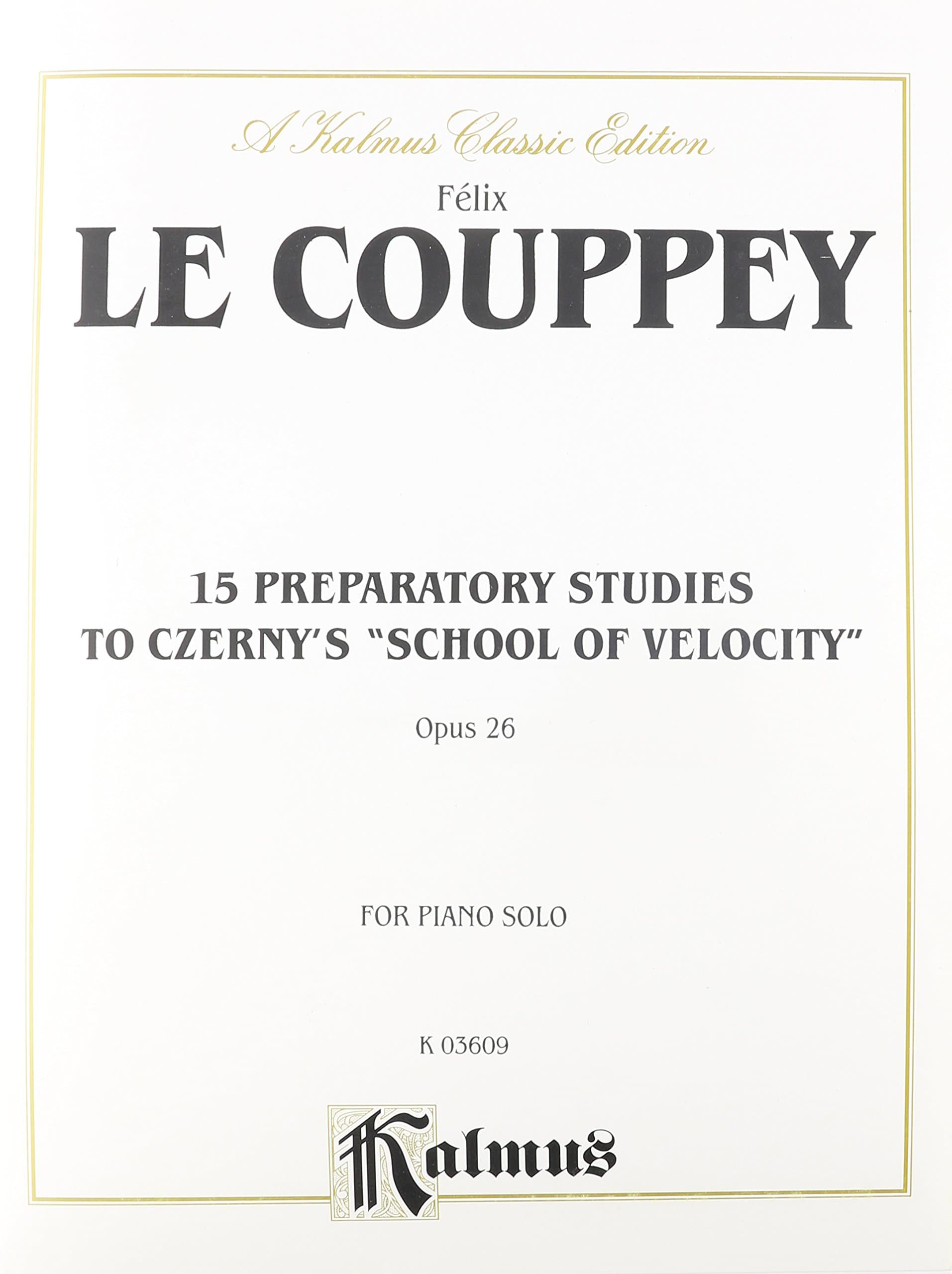 Preparatory Studies, Op. 26 (Kalmus Edition) [Paperback] Couppey, Felix Le by null