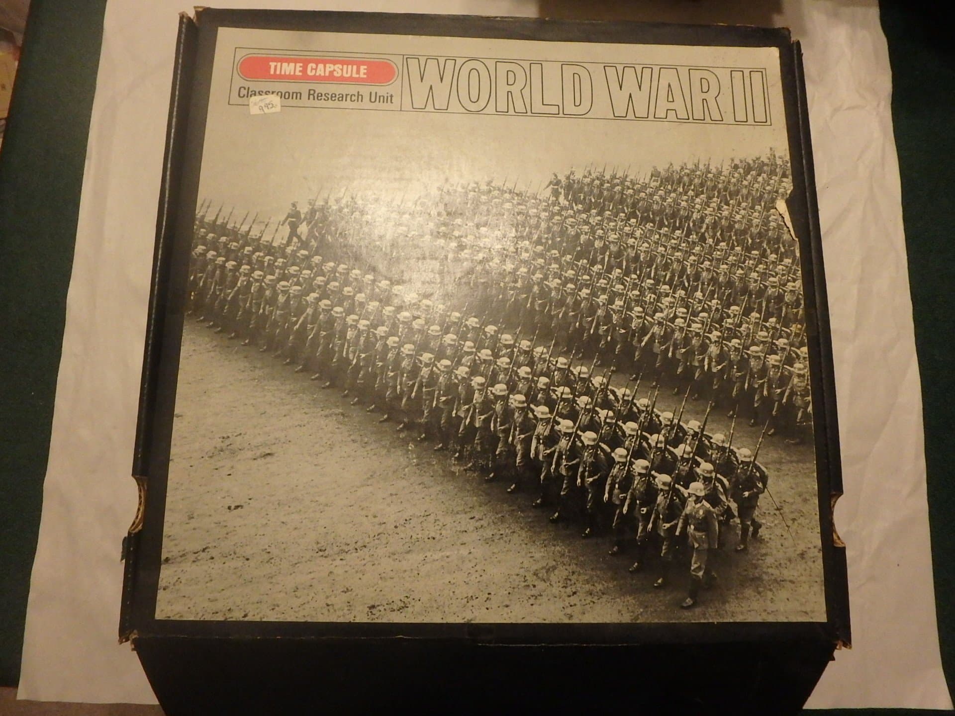 Time Capsule- World War 2- Classroom Research Unit- Maps, Vinyl Lp, 2 Filmstrips and 8 Paperbacks [Paperback] Time-Life Books by null