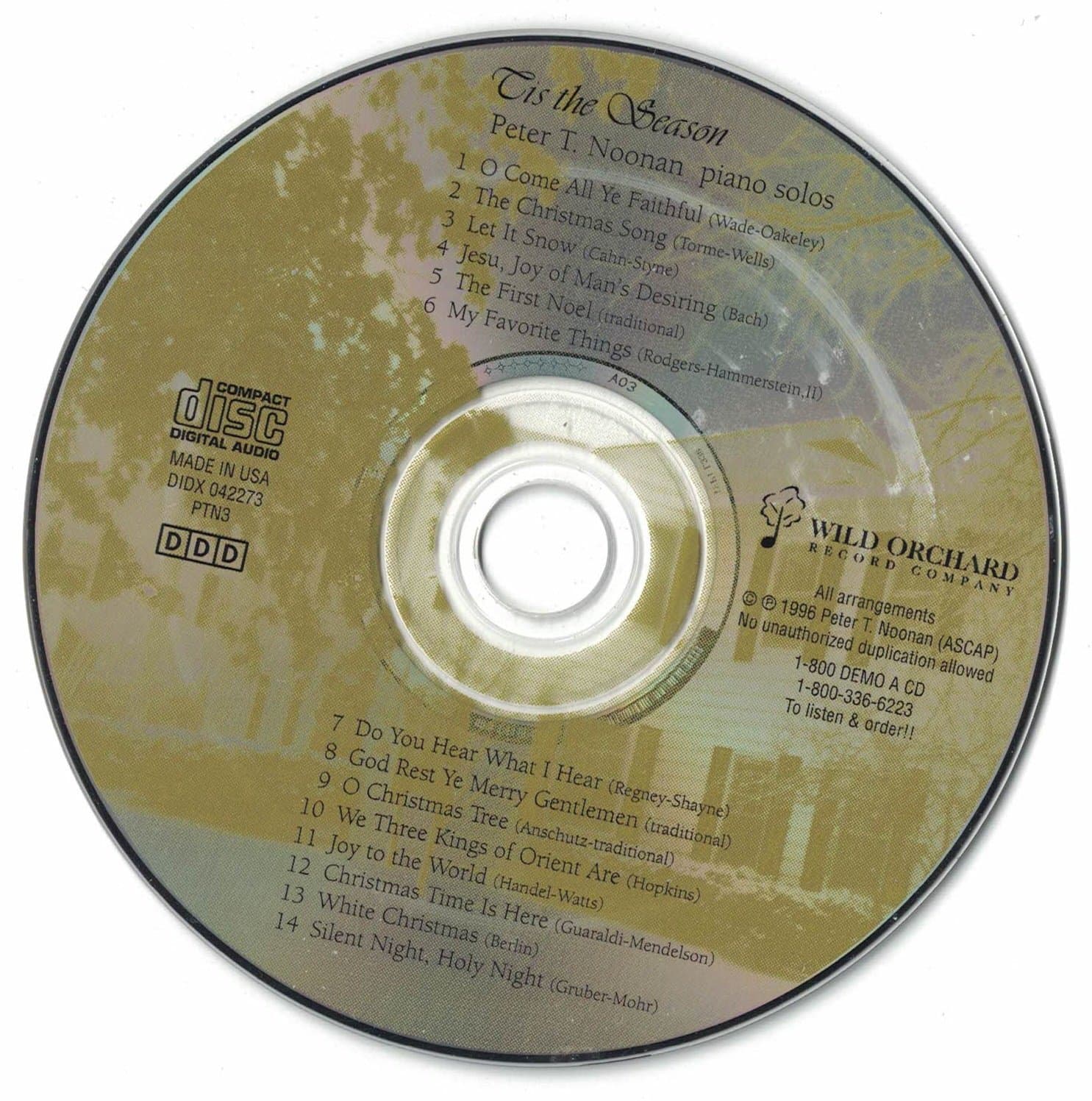 Tis the Season [Audio CD] Noonan, Peter by null