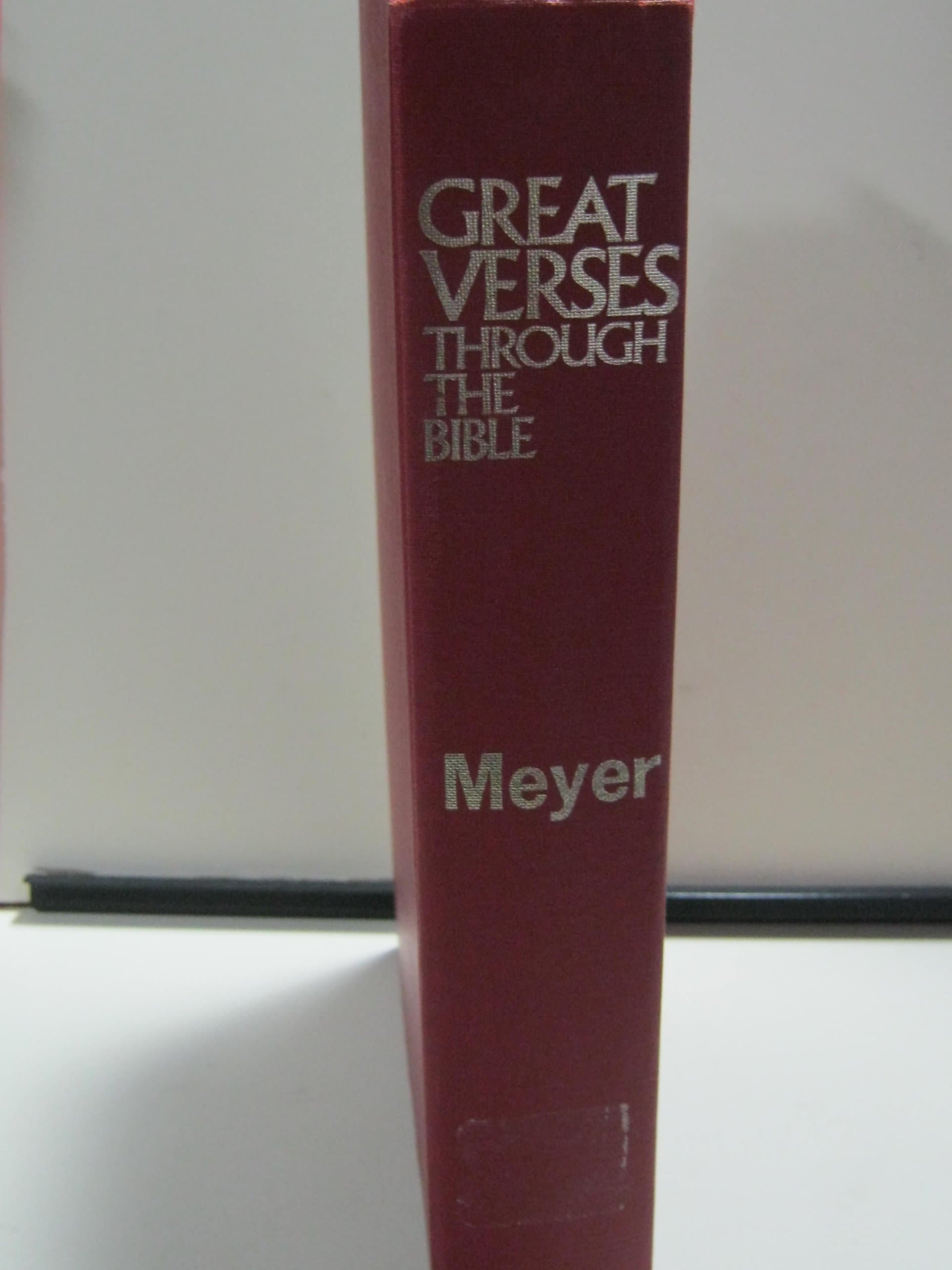 Great Verses Through the Bible [Hardcover] F.B. Meyer by null
