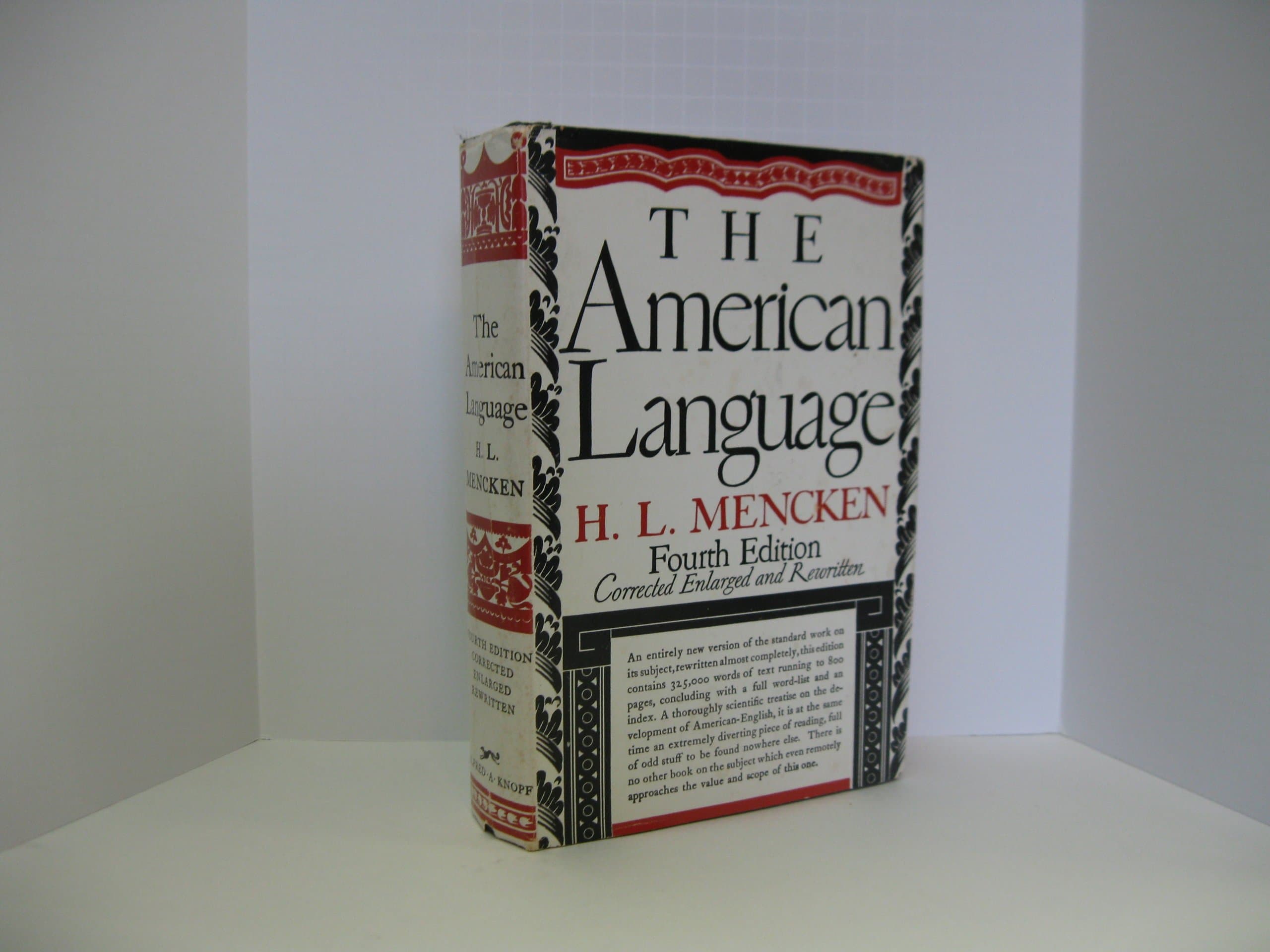 Supplement Two: The American Language [Hardcover] H. L. Mencken by null