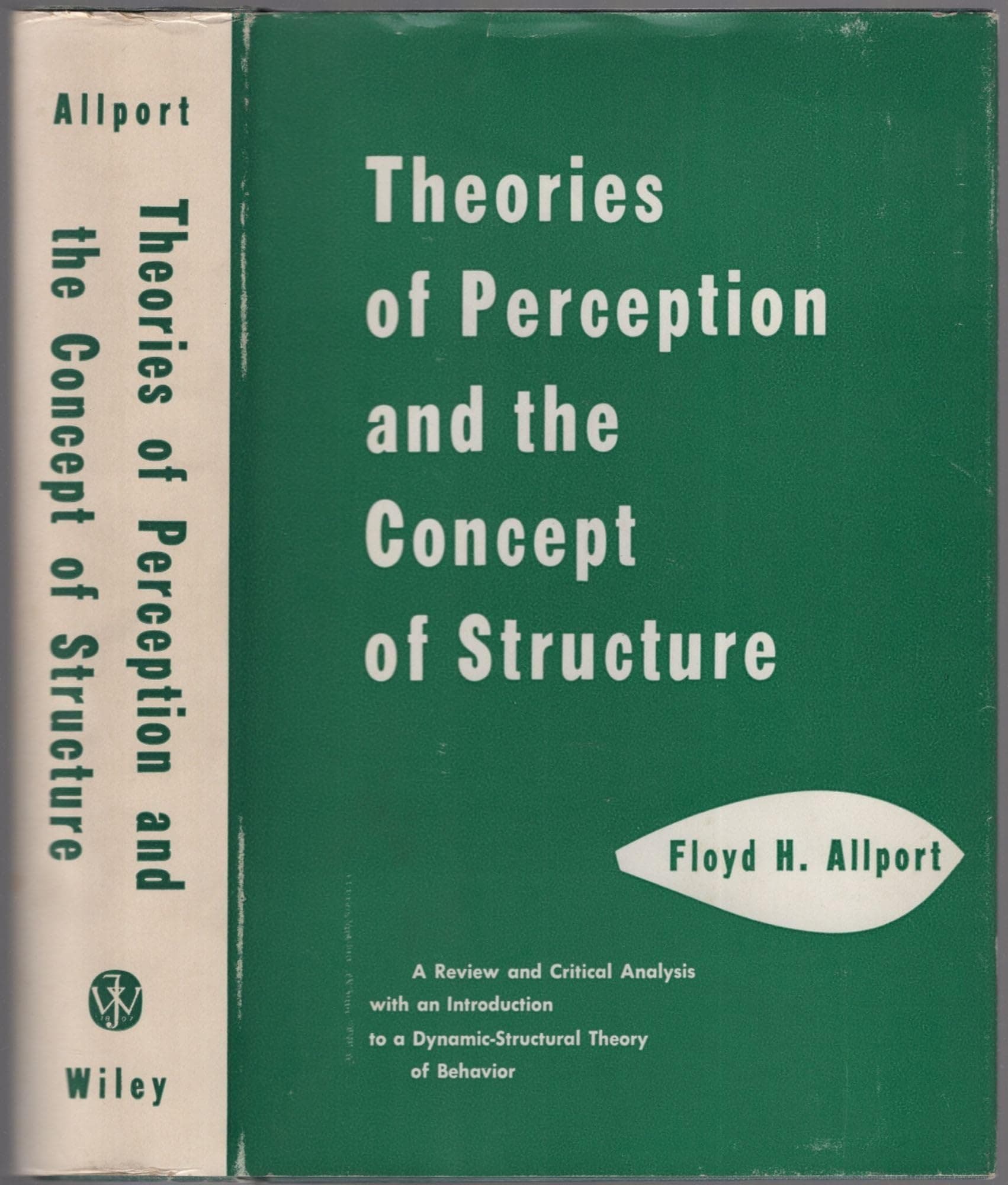 Theories of Perception and Concept of Structure [Hardcover] Allport, Floyd H. by null