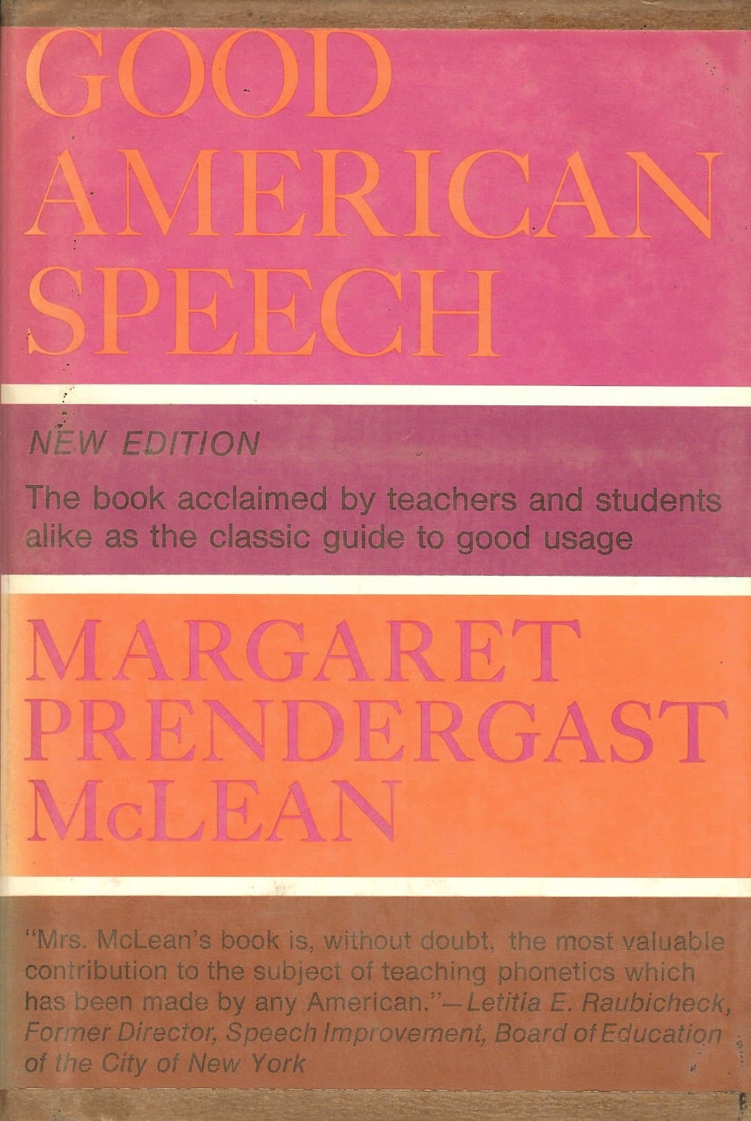 Good American Speech [Hardcover] mclean, margaret by null