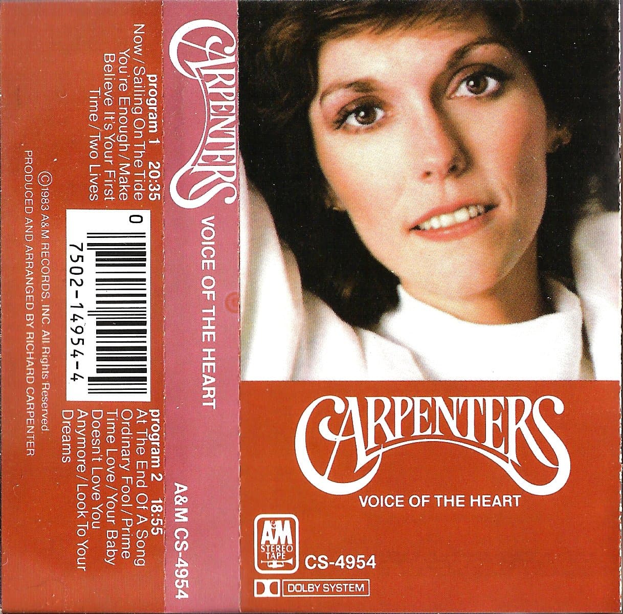 Voice of the Heart (1983) [Audio Cassette] Carpenters by null