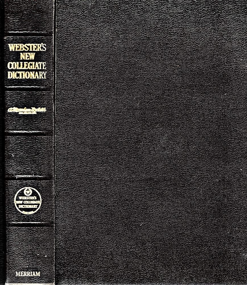 THIN PAPER WEBSTER'S NEW COLLEGIATE DICTIONARY [Hardcover] Mirraim Webster by null