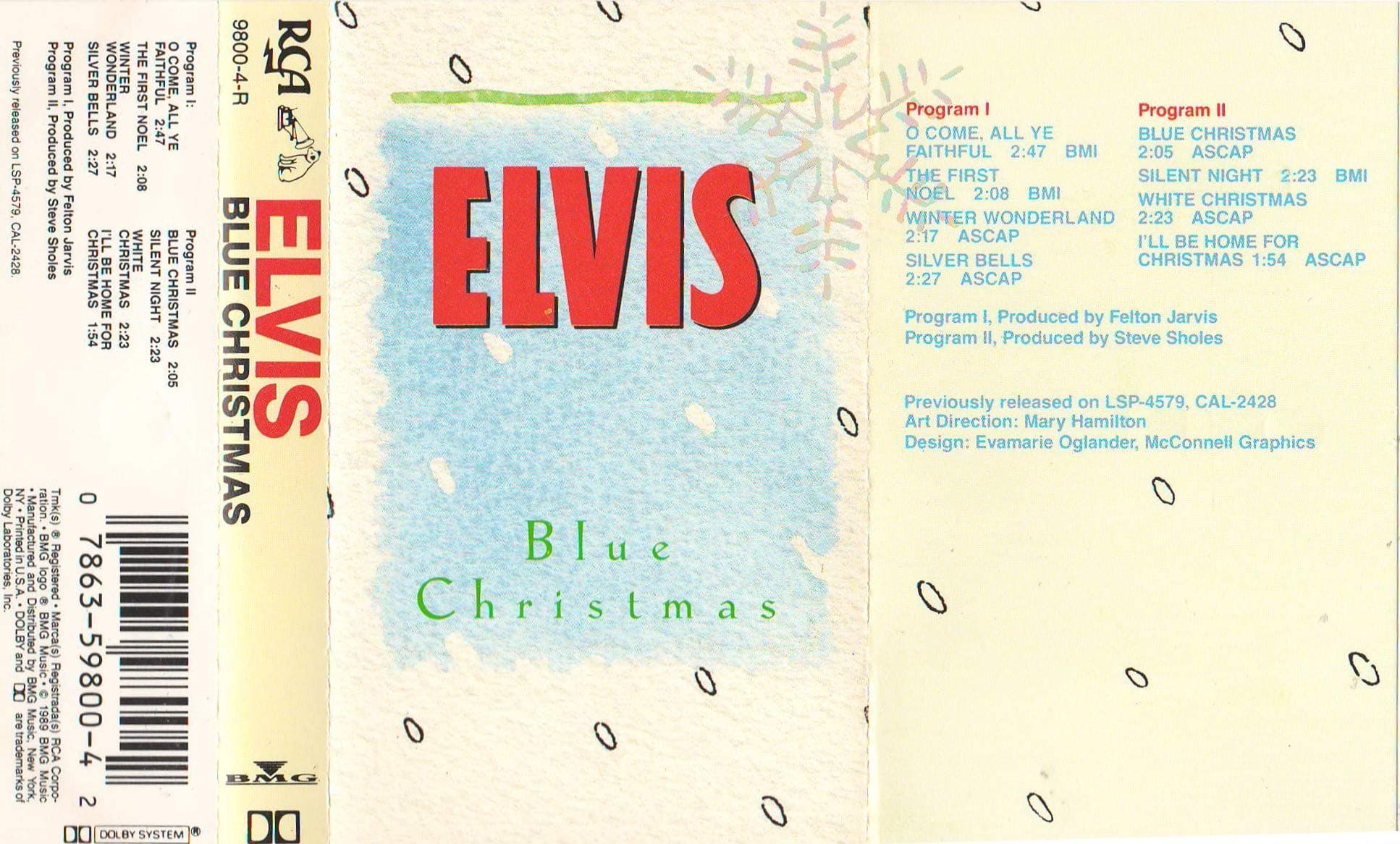Blue Christmas [Audio Cassette] Presley, Elvis by null