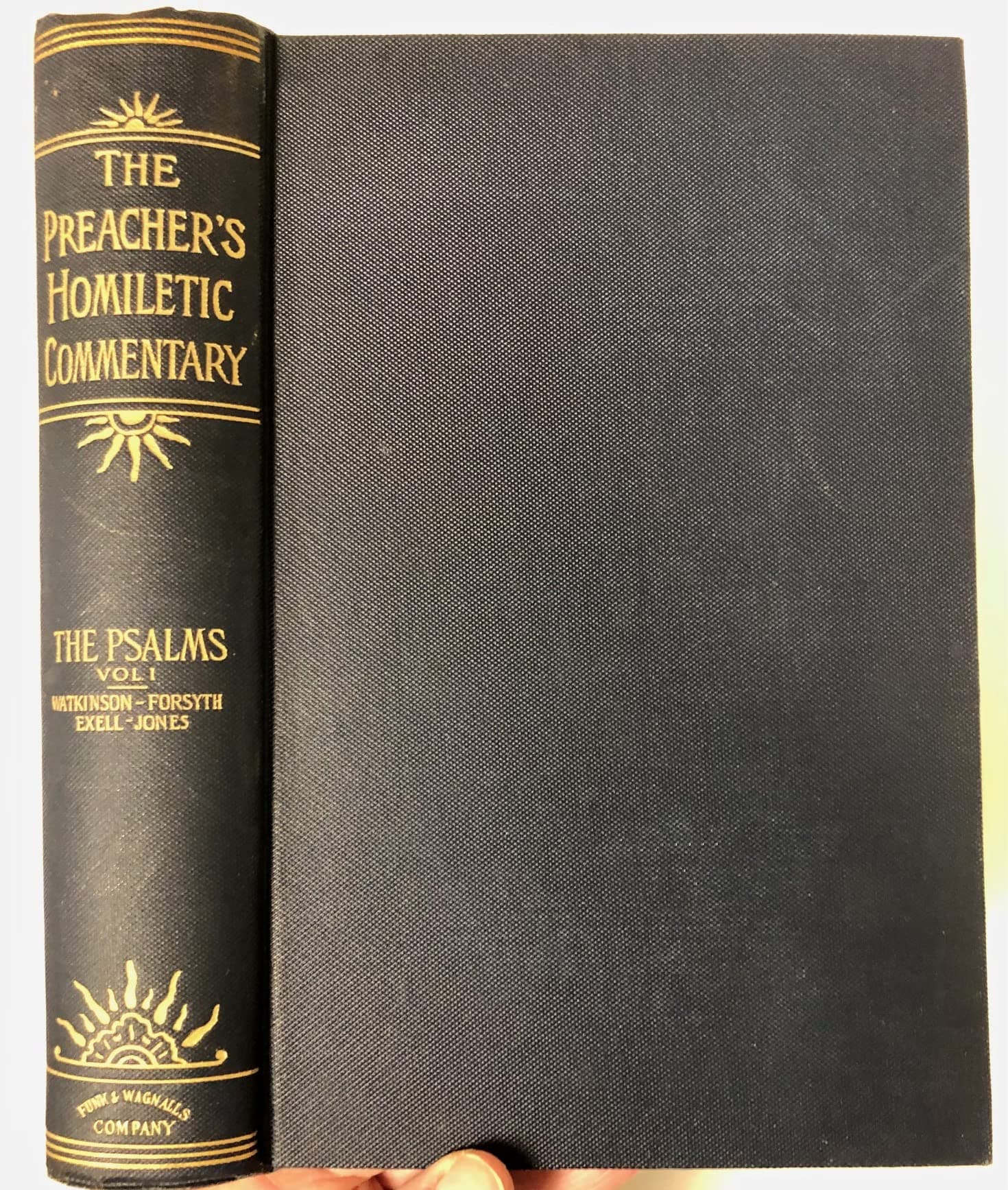 A Homiletic Commentary on the Book of Psalms: Volume 1, only, of 2 (Preacher's Complete Homiletical Commentary on the Old Testament series) [Unknown Binding] W L; Forsyth Watkinson by null