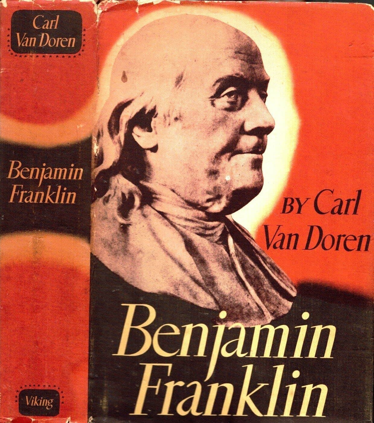 1938 BENJAMIN FRANKLIN ILLUSTRATED BIOGRAPHY WITH DUST JACKET VAN DOREN DJ [Hardcover] CARL VAN DOREN [Hardcover] Carl van Doren by null