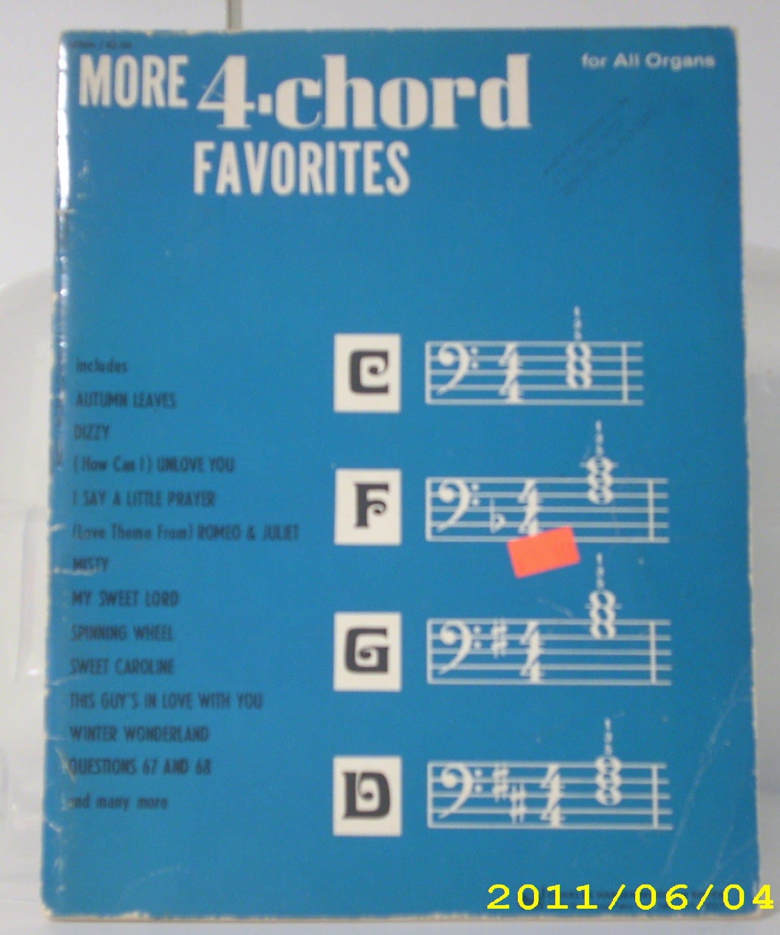 More 4 Chord Favorites for All Organs [Paperback] Alan Lerner by null