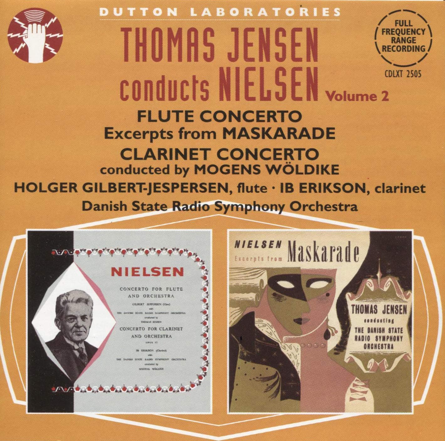Carl Nielsen: Flute Concerto / Clarinet Concerto / Maskarade, excerpts (Thomas Jensen conducts Nielsen, Volume 2) [Audio CD]