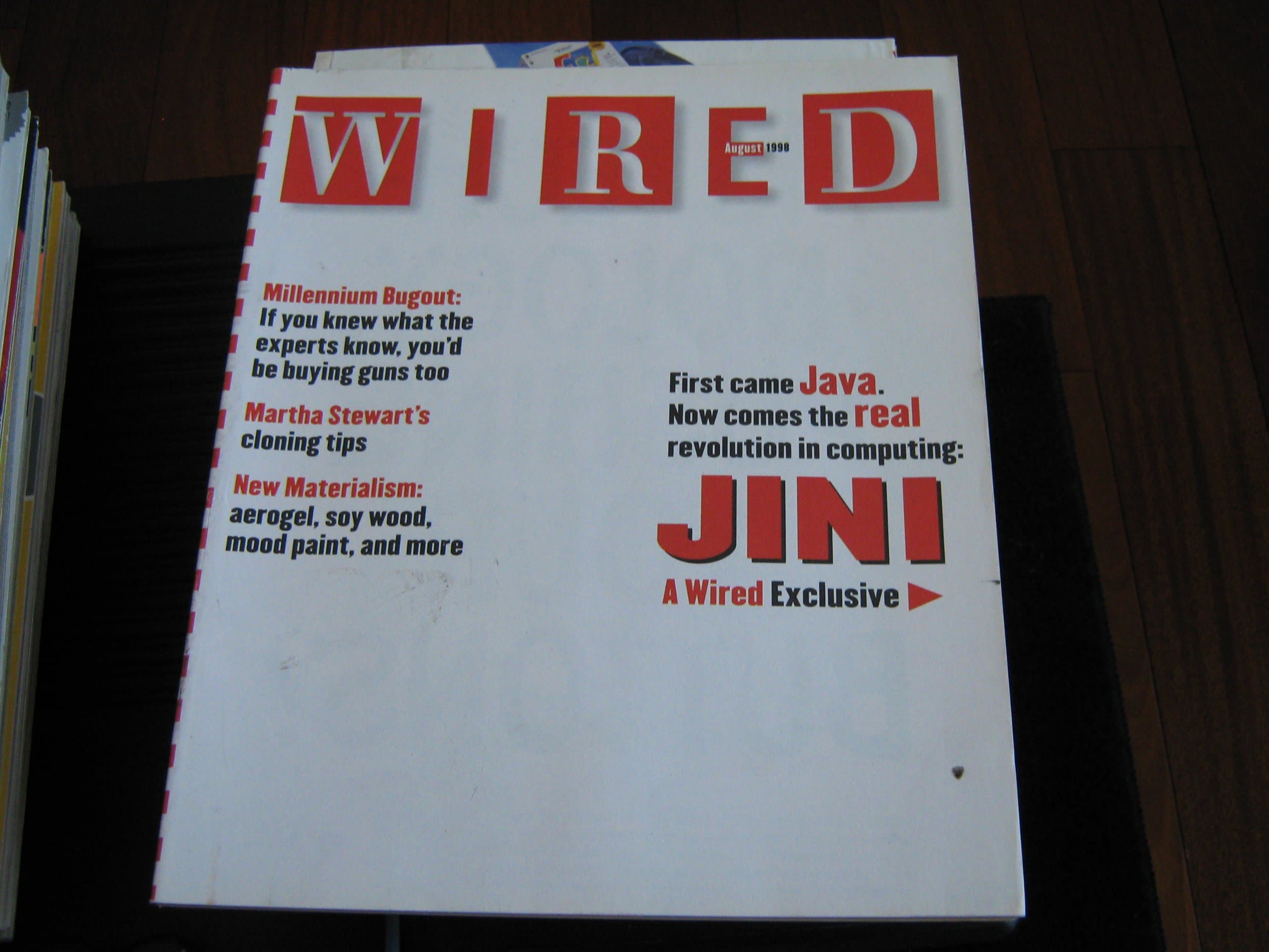Wired Magazine, 1998 August (Bill Joy, Jinius cover) [Unknown Binding] Katrina (editor) Heron by null