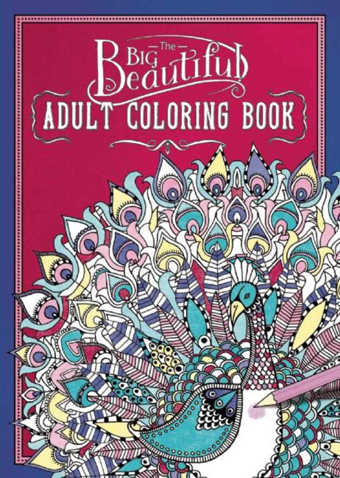 The Big Beautiful Adult Coloring Book [Paperback] Davies, Hannah by null