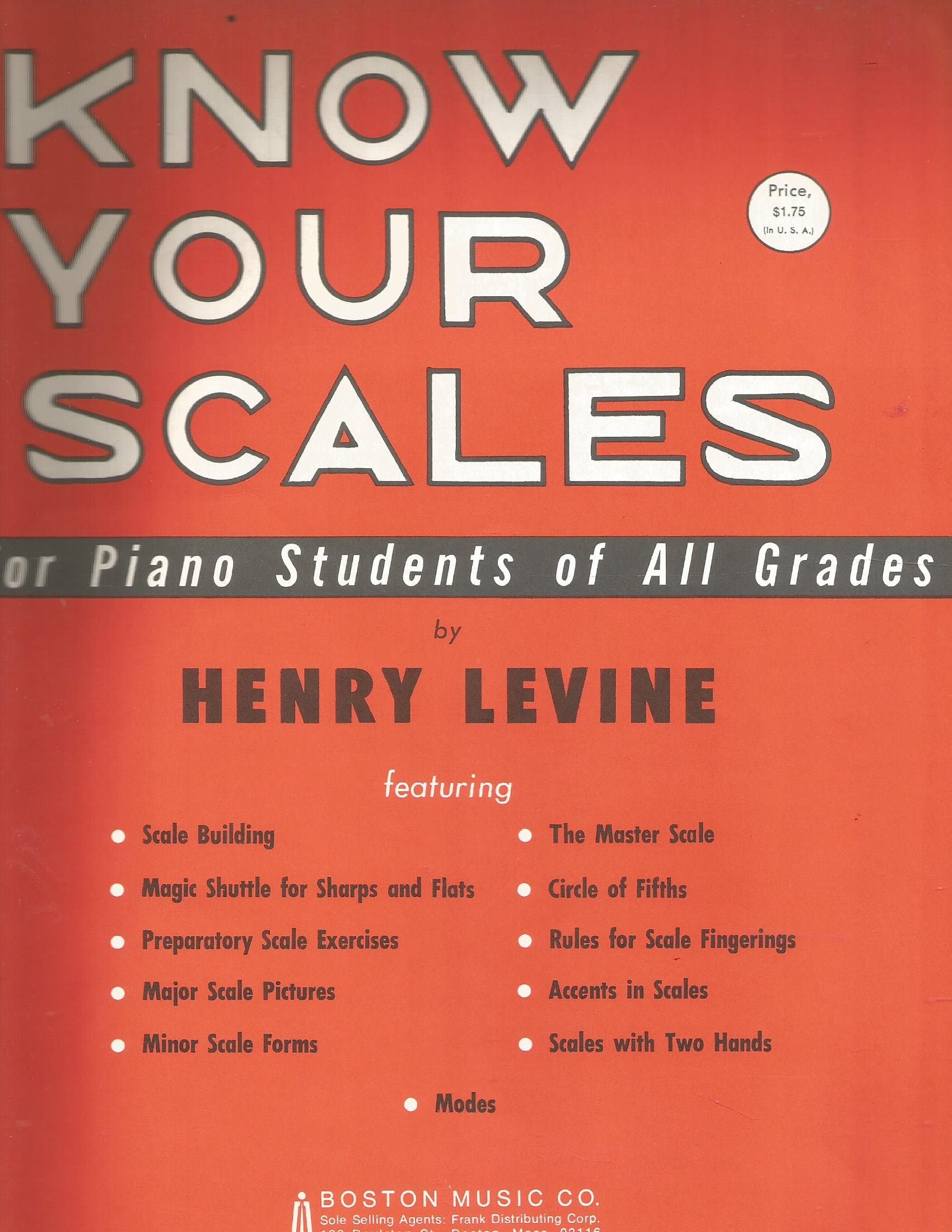 Know Your Scales: for Piano Students of All Grades by Henry Levine