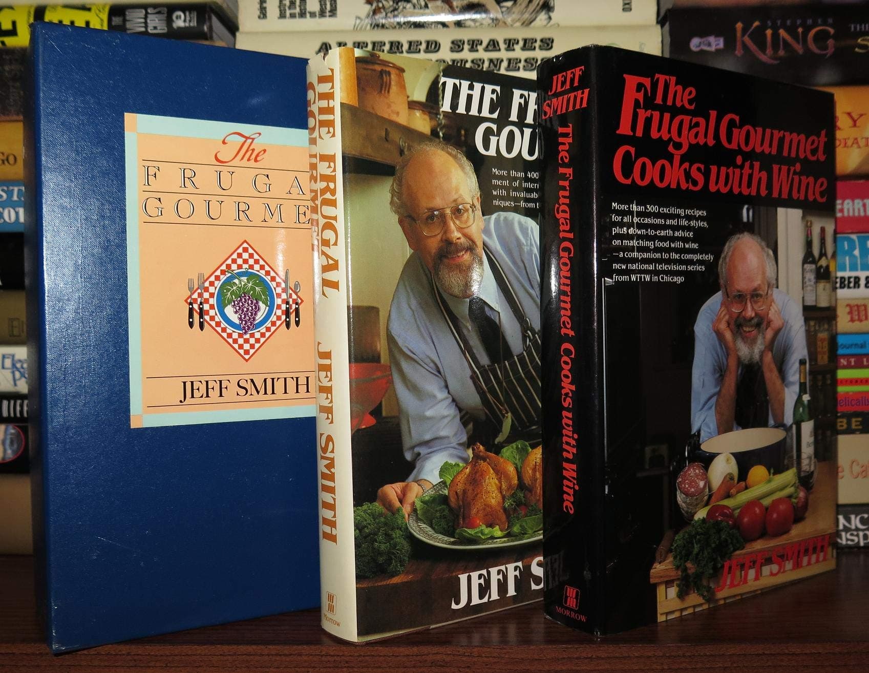 THE FRUGAL GOURMET AND THE FRUGAL GORMET COOKS WITH WINE The Frugal Gourmet Boxed Set by Jeff Smith