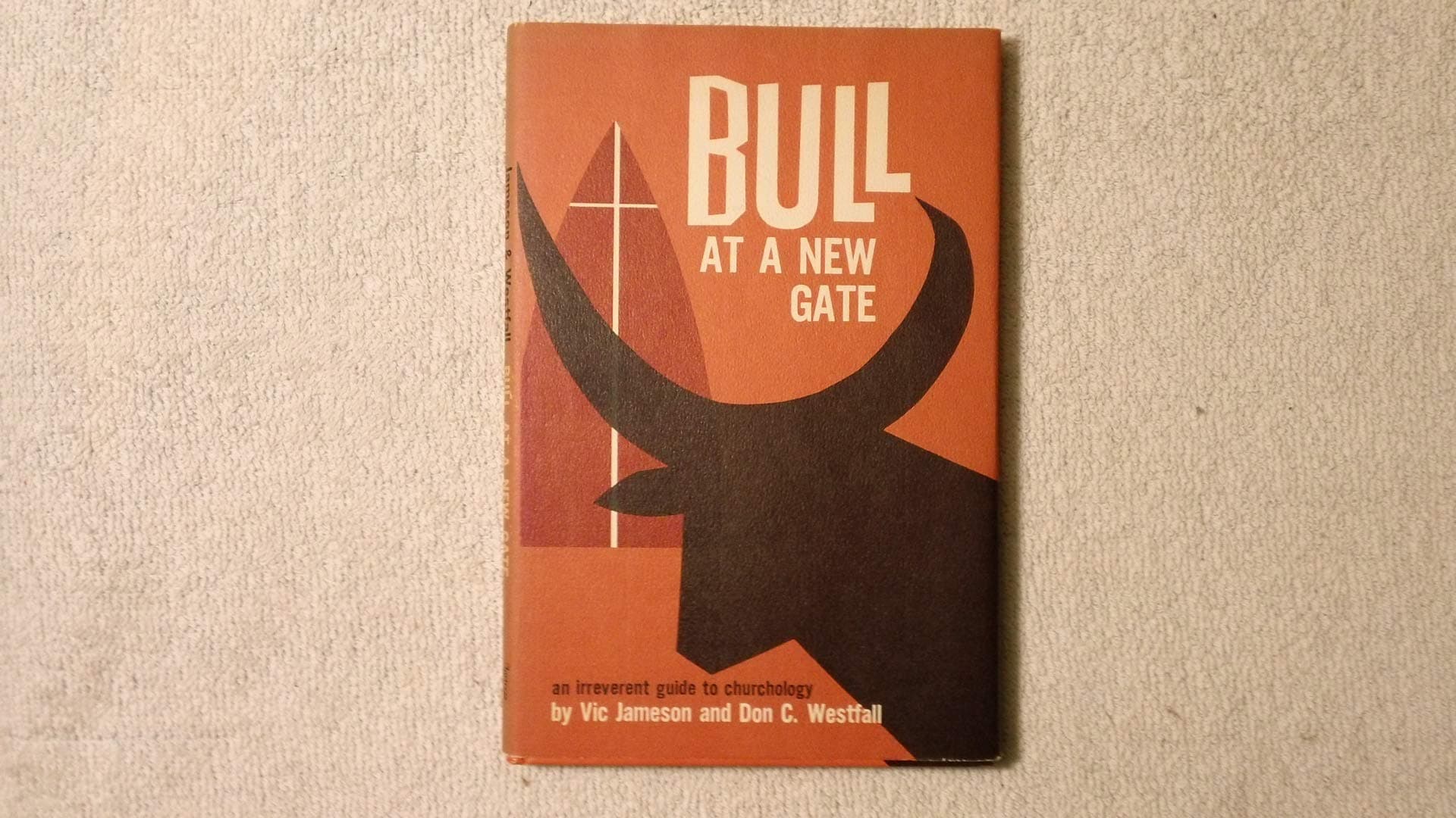 Bull at a new gate, Jameson, Vic by null