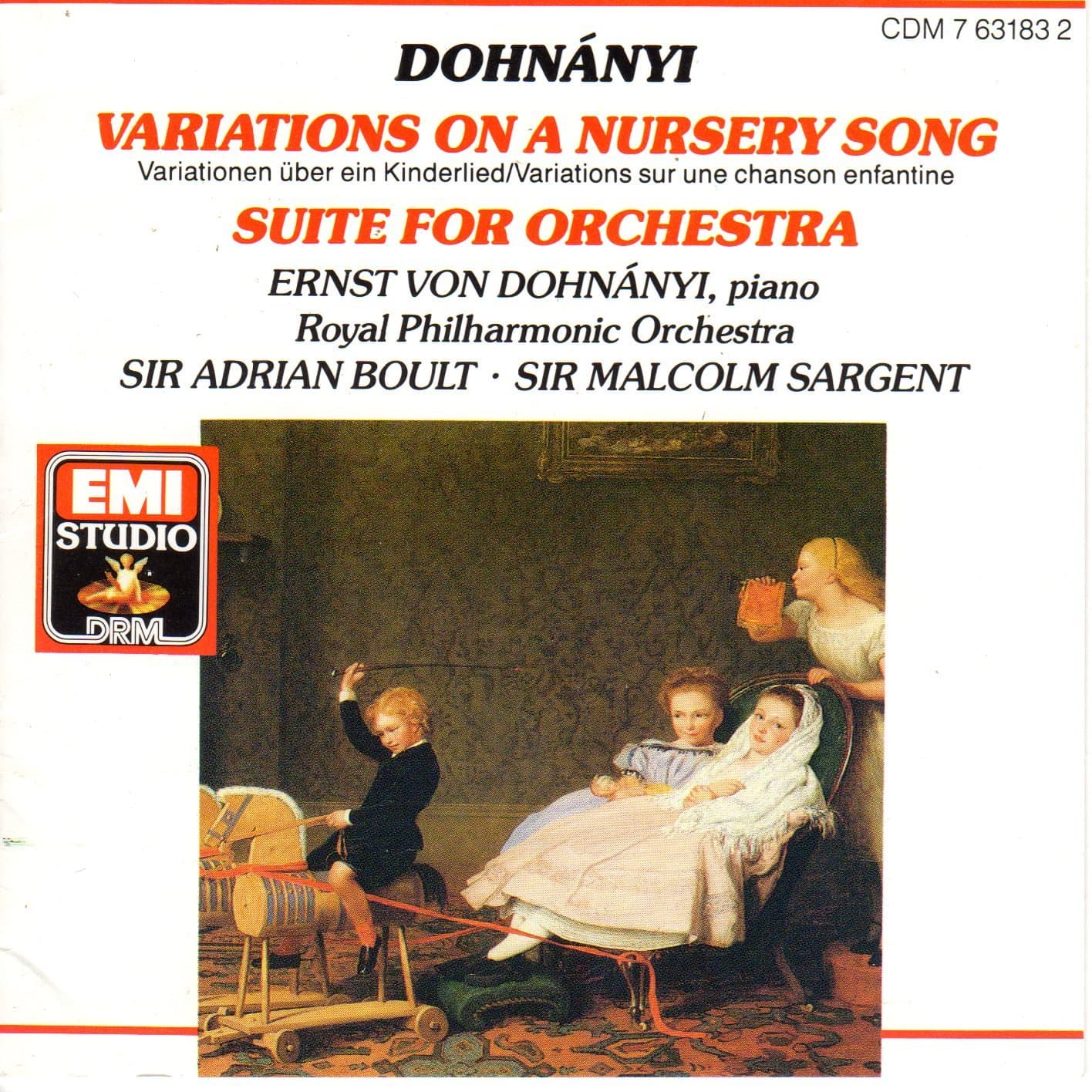 Dohnanyi: Variations on a Nursery Song, Suite for Orchestra [Audio CD]