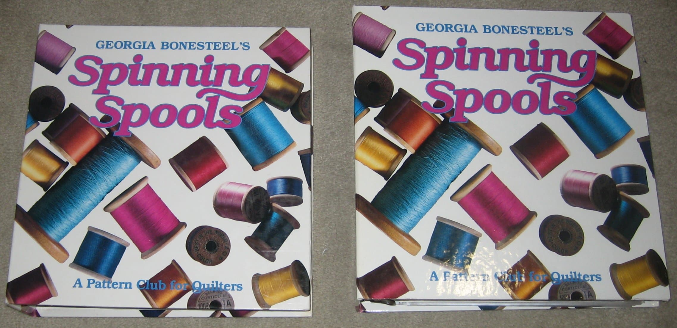 Georgia Bonesteel's Spinning Spools 2 Volume Set (A Pattern Club for Quilters) [Ring-bound] Georgia Bonesteel by null
