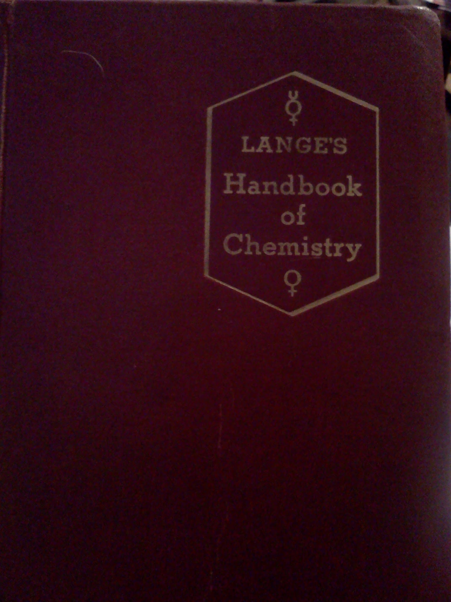 Handbook of Chemistry Sixth Edition
