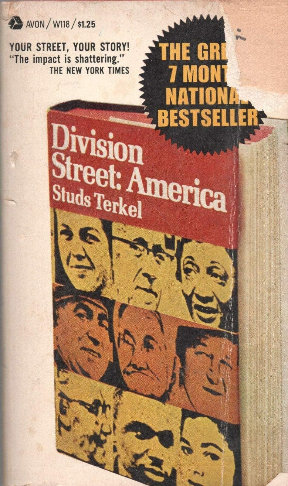 DIVISION STREET: AMERICA By STUDS TERKEL Avon Books PB 1967 1968 [Hardcover] Studs Terkel by Studs Terkel