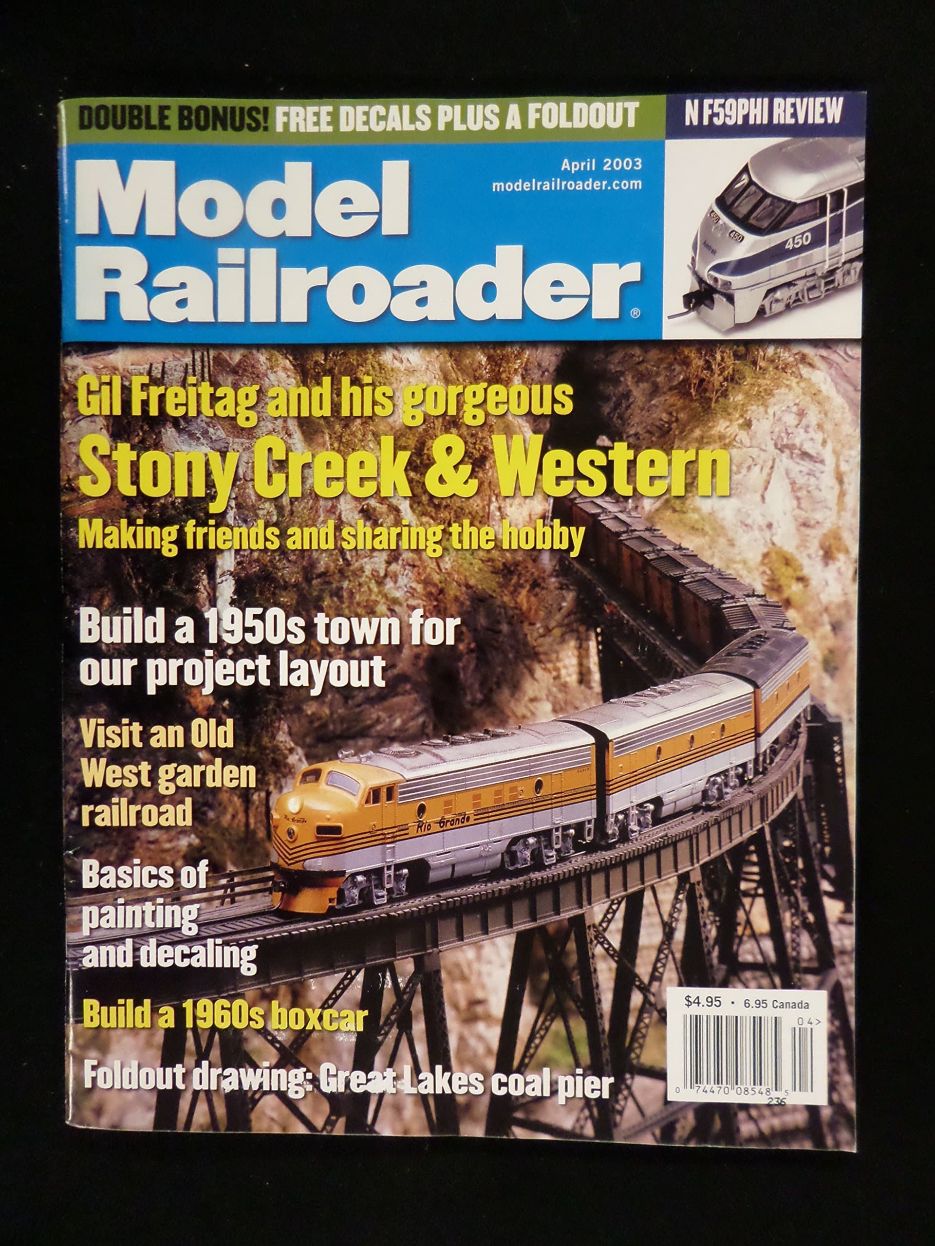 Model Railroader - April 2003 (Stony Creek & Western) [Unknown Binding] unknown author by null