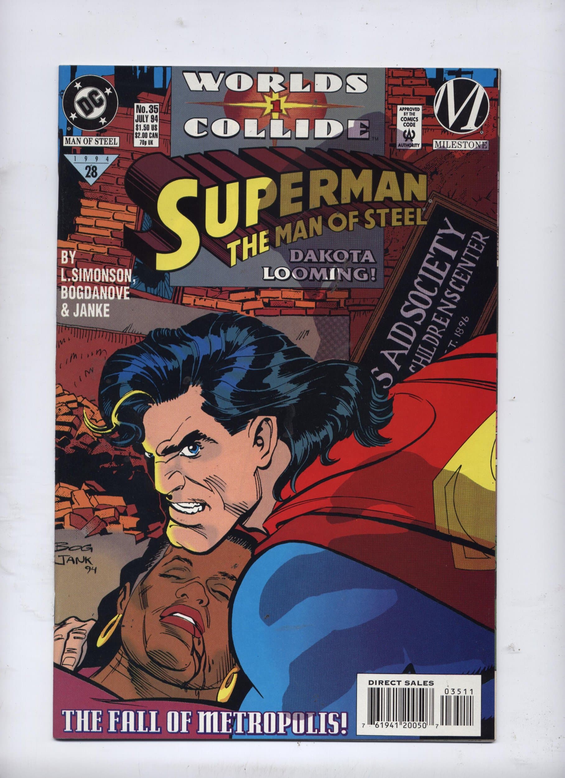 Superman: The Man of Steel #28 (July 1994) [Comic] Bogdanove & Janke L. Simonson by null