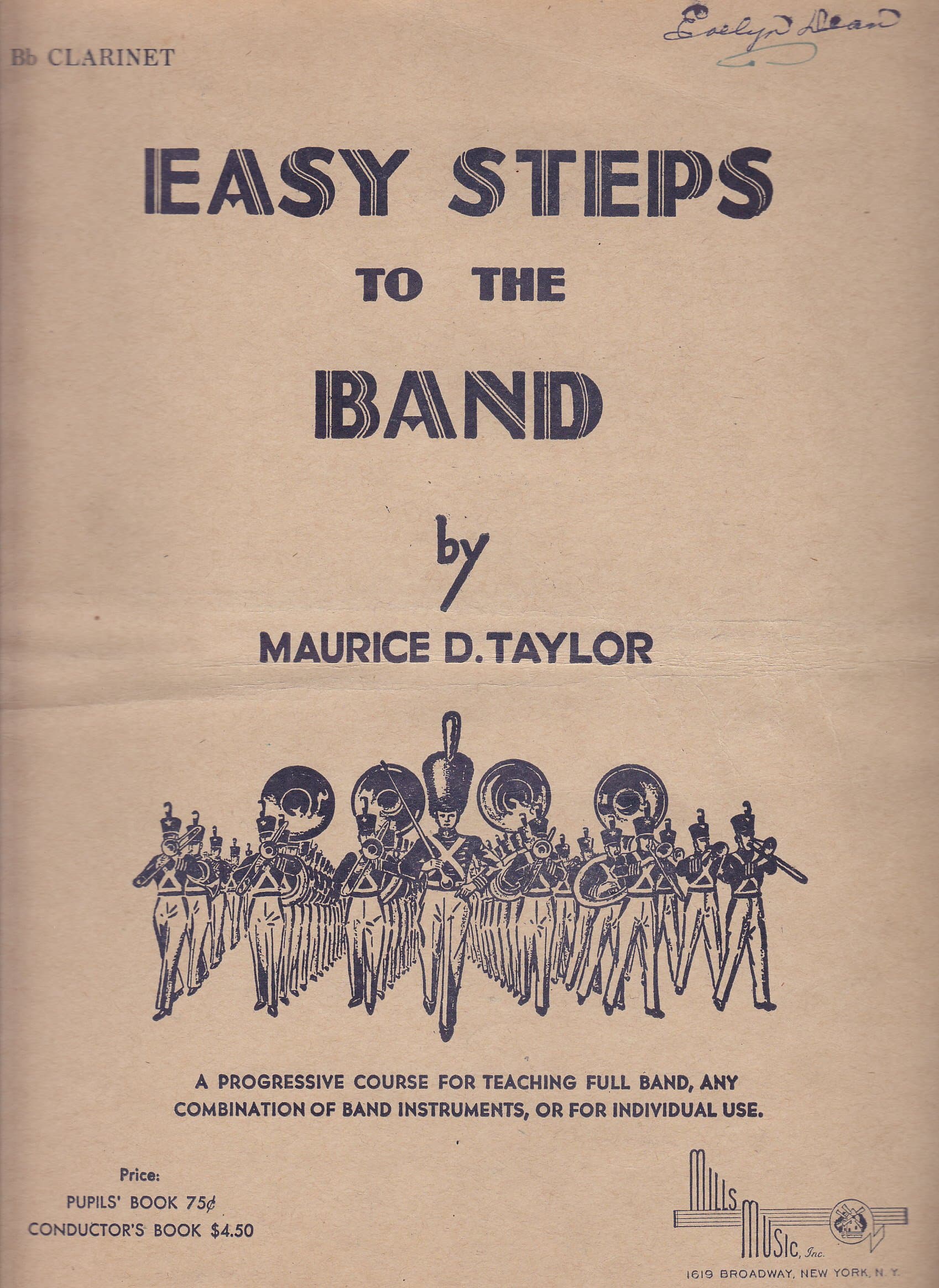 Easy Steps to Band / Bb Clarinet by Maurice D. Taylor