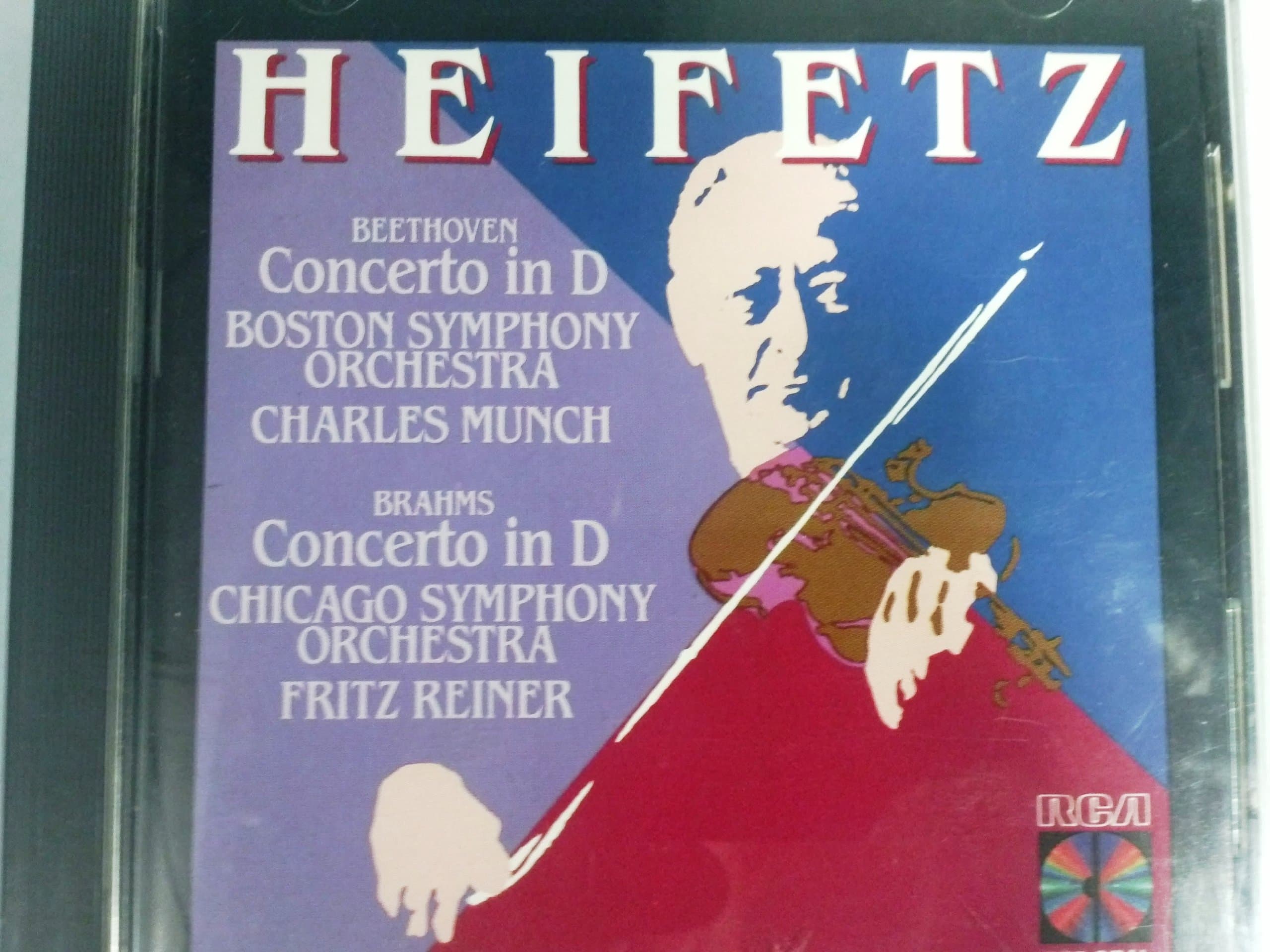 Beethoven: Violin Concerto in D / Brahms: Violin Concerto in D [Audio CD] Ludwig van Beethoven; Johannes Brahms; Charles Munch; Fritz Reiner; Boston Symphony Orchestra; Chicago Symphony Orchestra and Jascha Heifetz by null