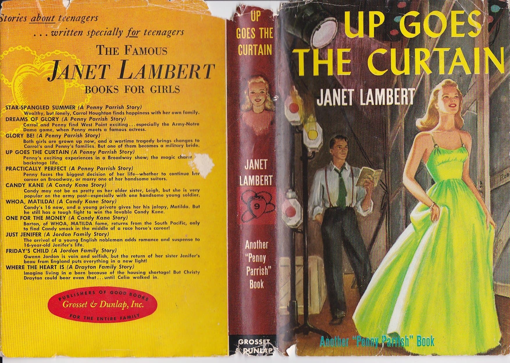 UP GOES THE CURTAIN A Penny Parrish Story [Hardcover] lambert, janet by null