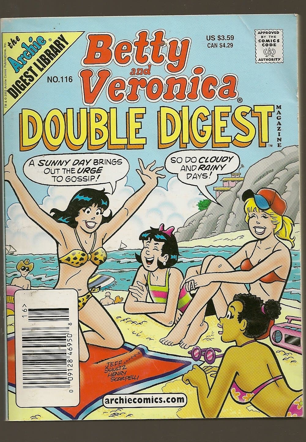 Betty and Veronica Double Digest (The Archie Digest Library, No. 116) [Unknown Binding] John L. Goldwater by null