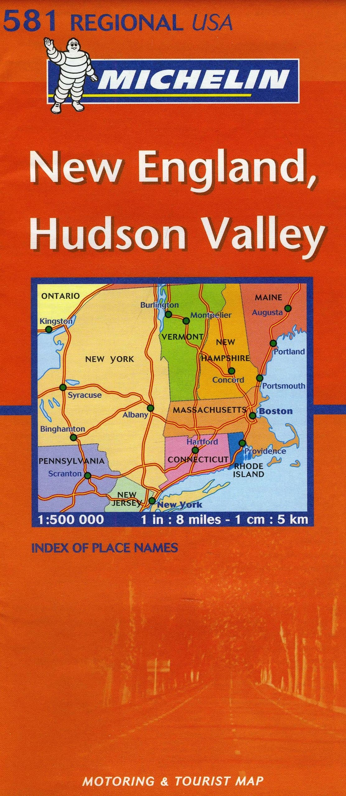 Michelin Map USA New England, Hudson Valley 581 (Maps/Regional (Michelin)) Michelin by null