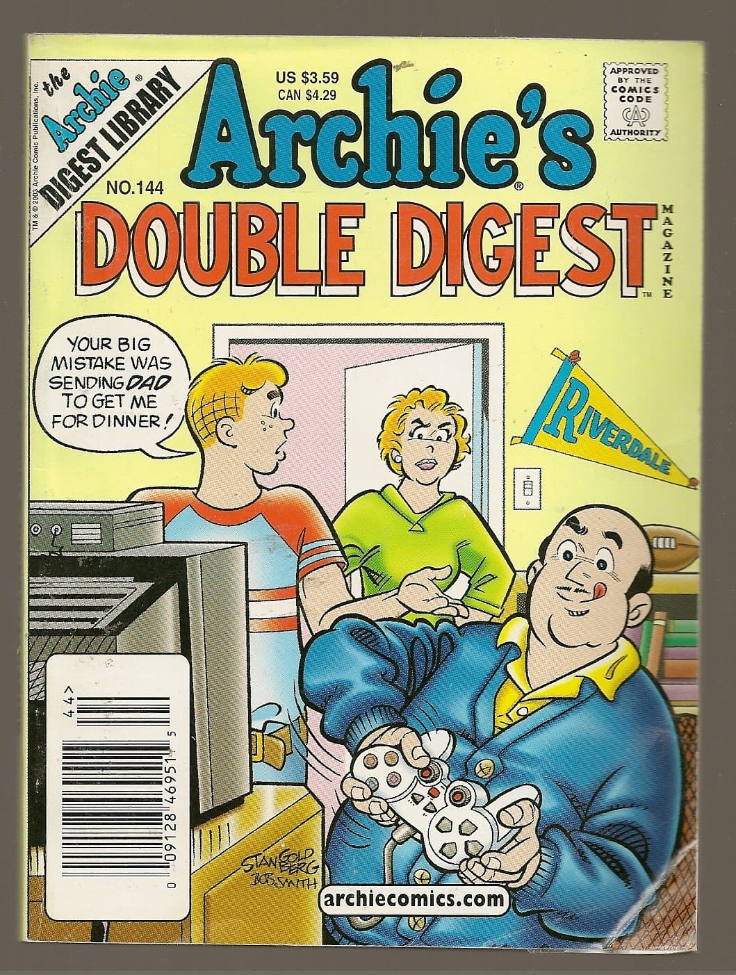 Archie's Double Digest (The Archie Digest Library, No. 144) [Unknown Binding] John L Goldwater by null