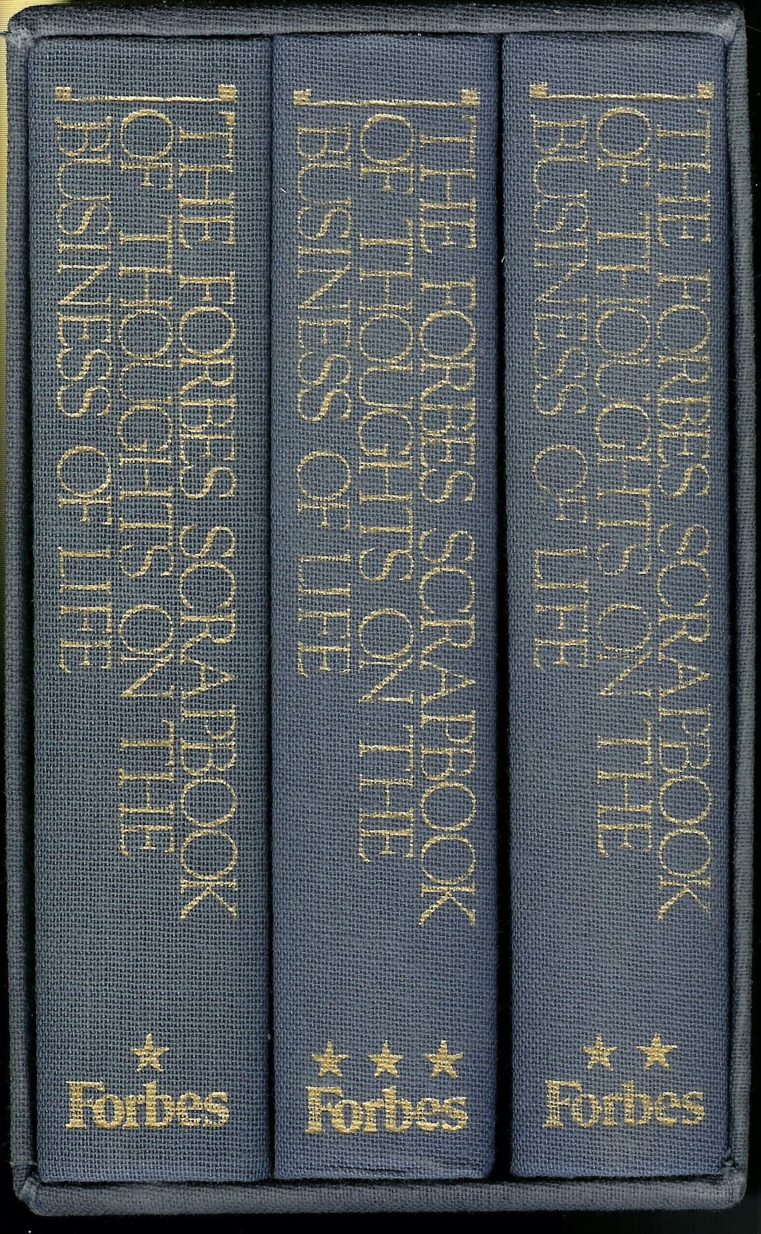 The Forbes Scrapbook of Thoughts on the Business of Life / 3 Volume set in Slipcase [Unknown Binding] unknown author by null