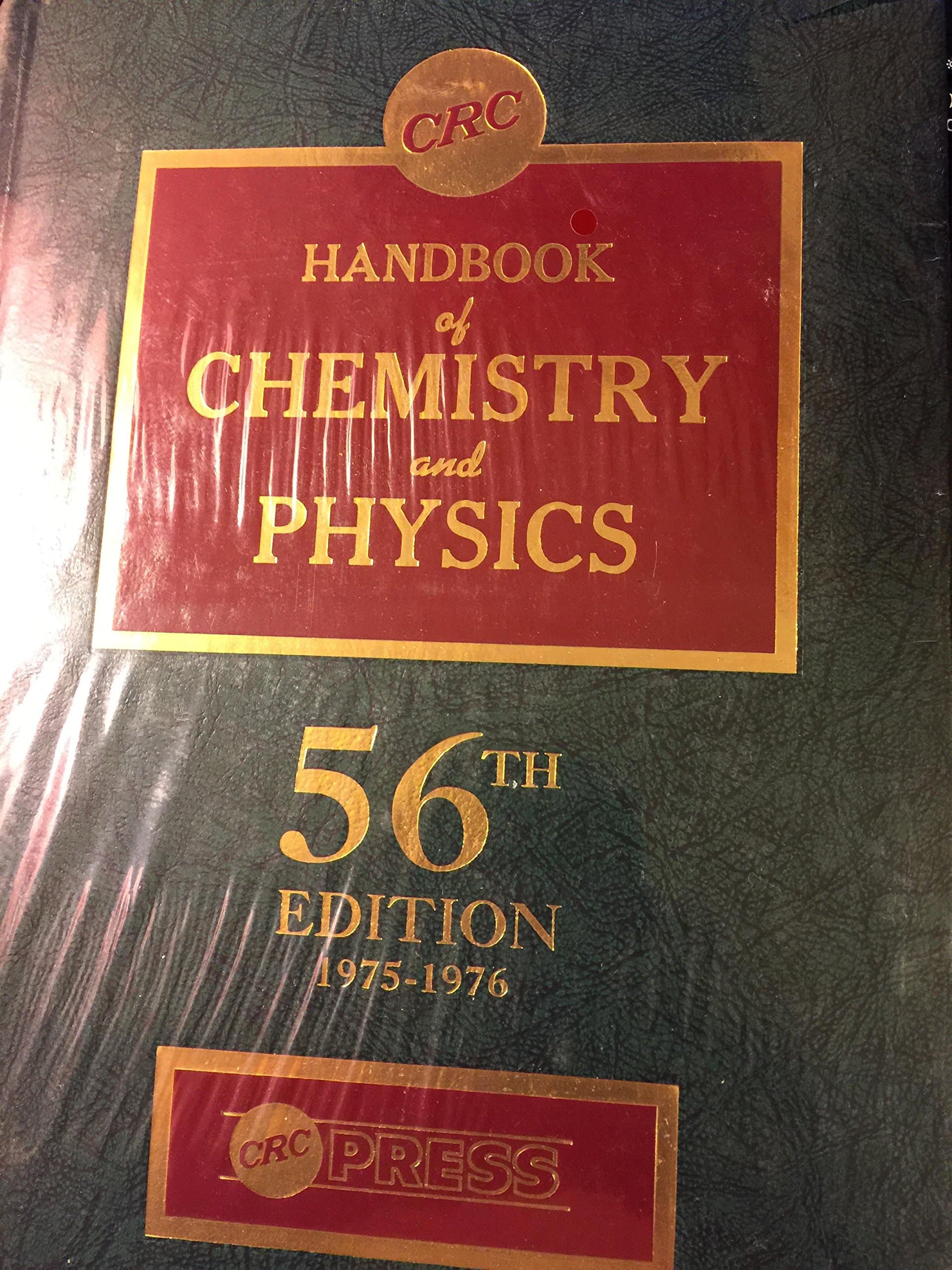 Handbook of Chemestry and Physics 56th edition 1975-1976 [Hardcover] Weast by null