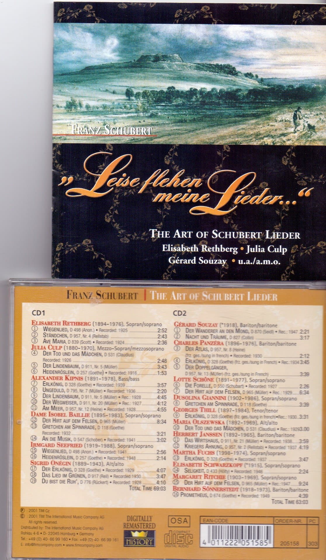 Leise flehen meine Lieder... The Art Of Schubert Lieder [Audio CD]