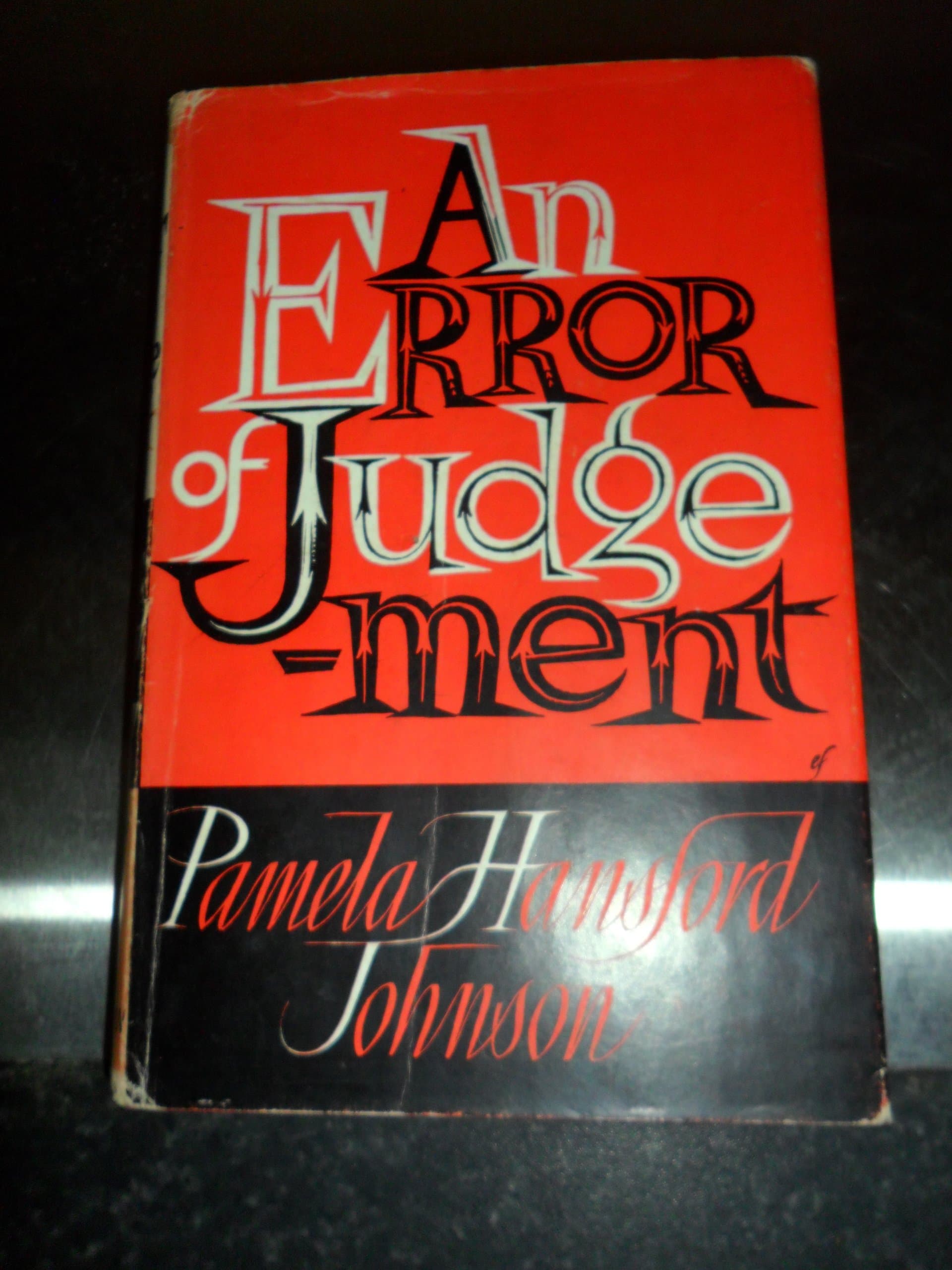 An error of judgement [Hardcover] Johnson, Pamela Hansford by null