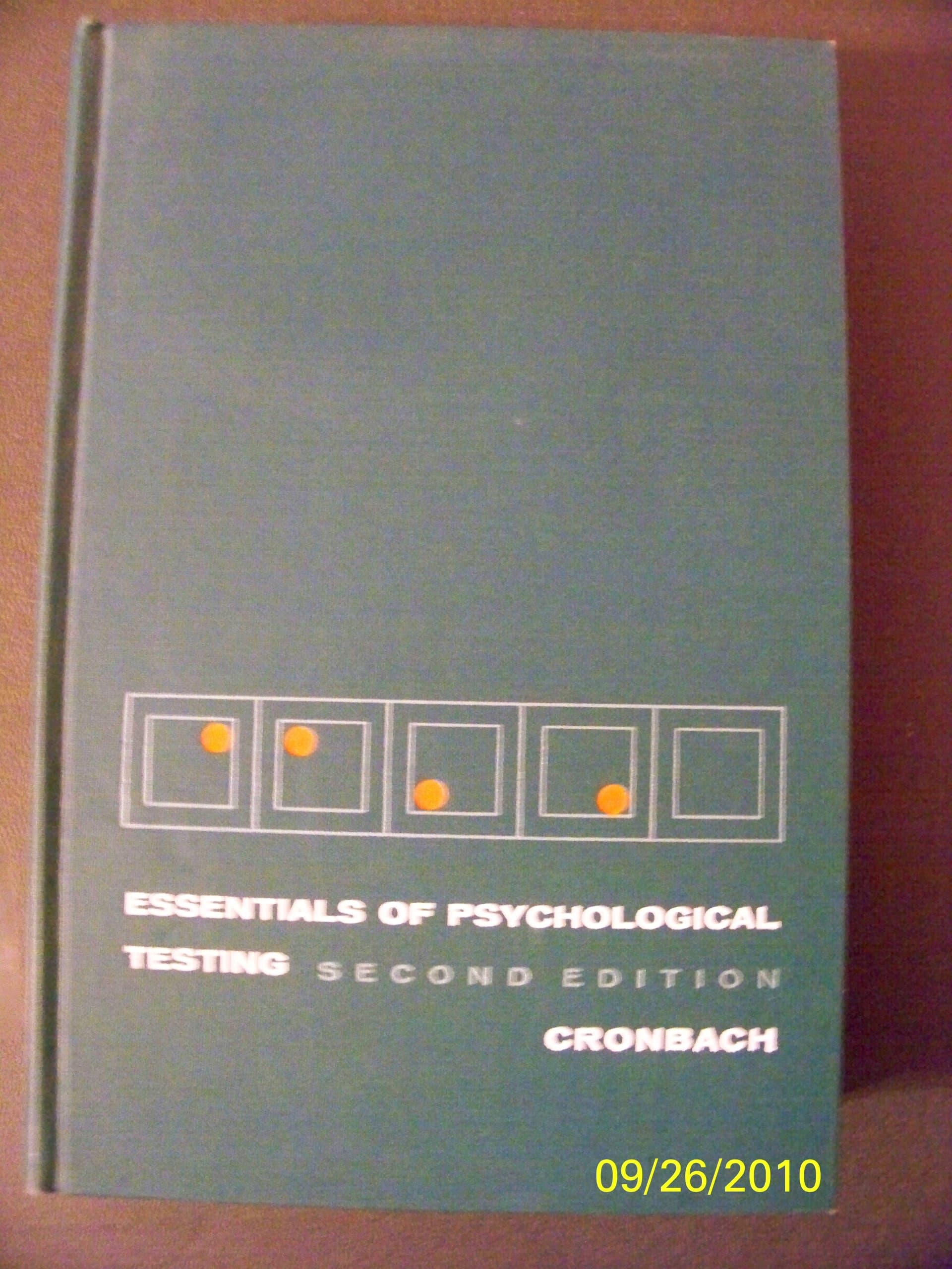 Essentials of Psychological Testing by cronbach, lee