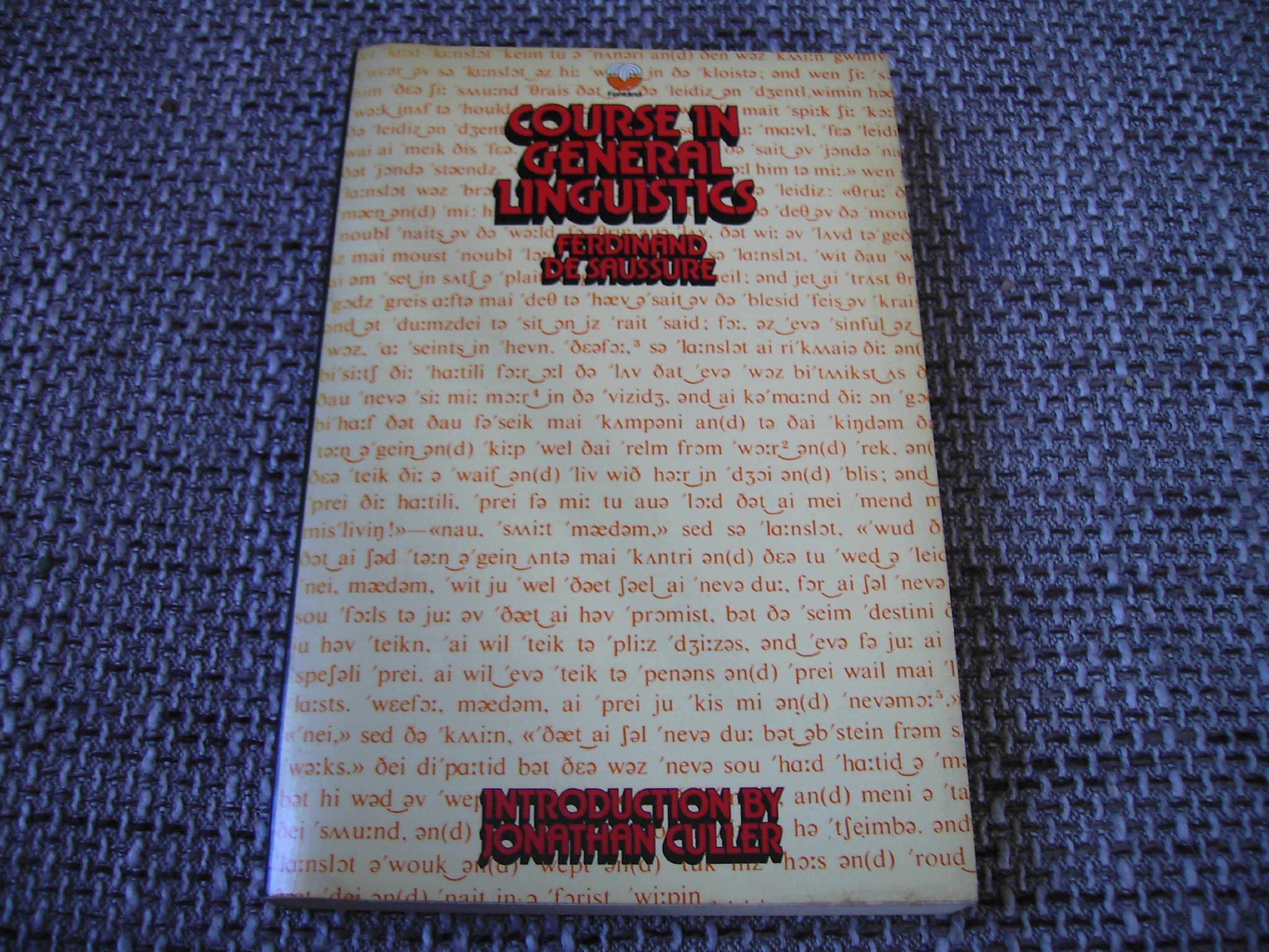 Course in general linguistics [Paperback] Ferdinand de Saussure by null