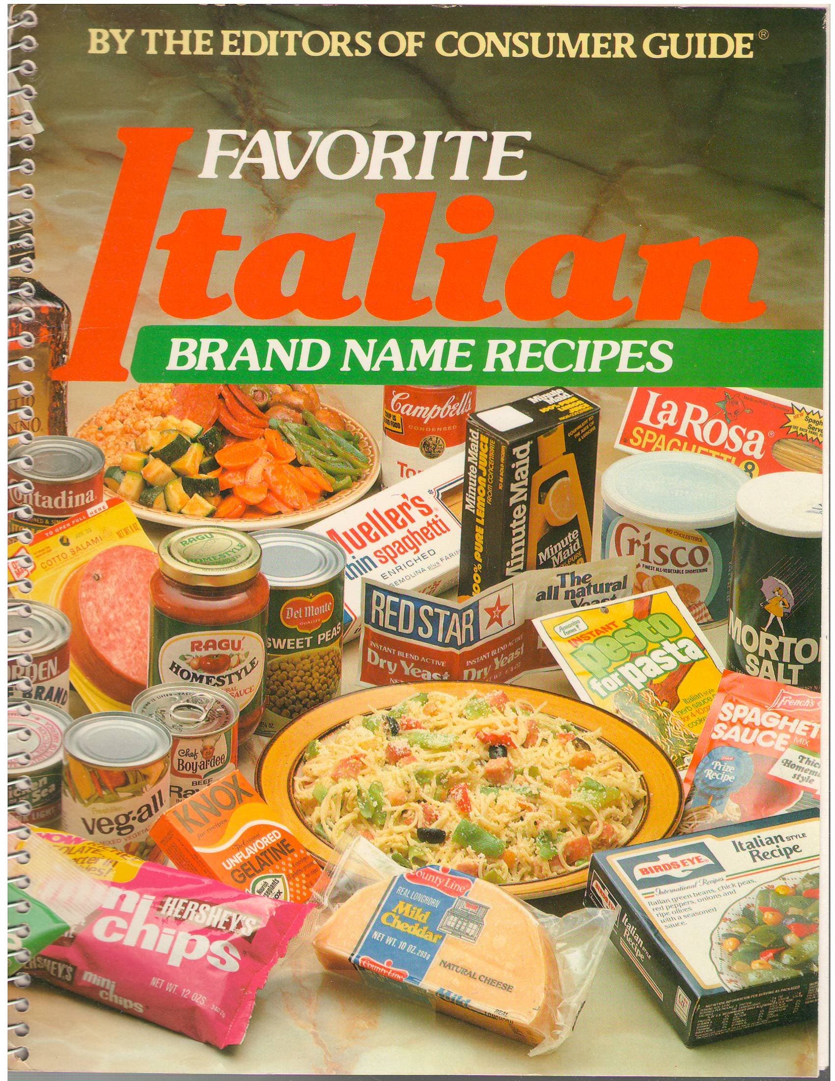 Favorite Italian Brand Name Recipes [Spiral-bound] Editors of Consumer Guide by null