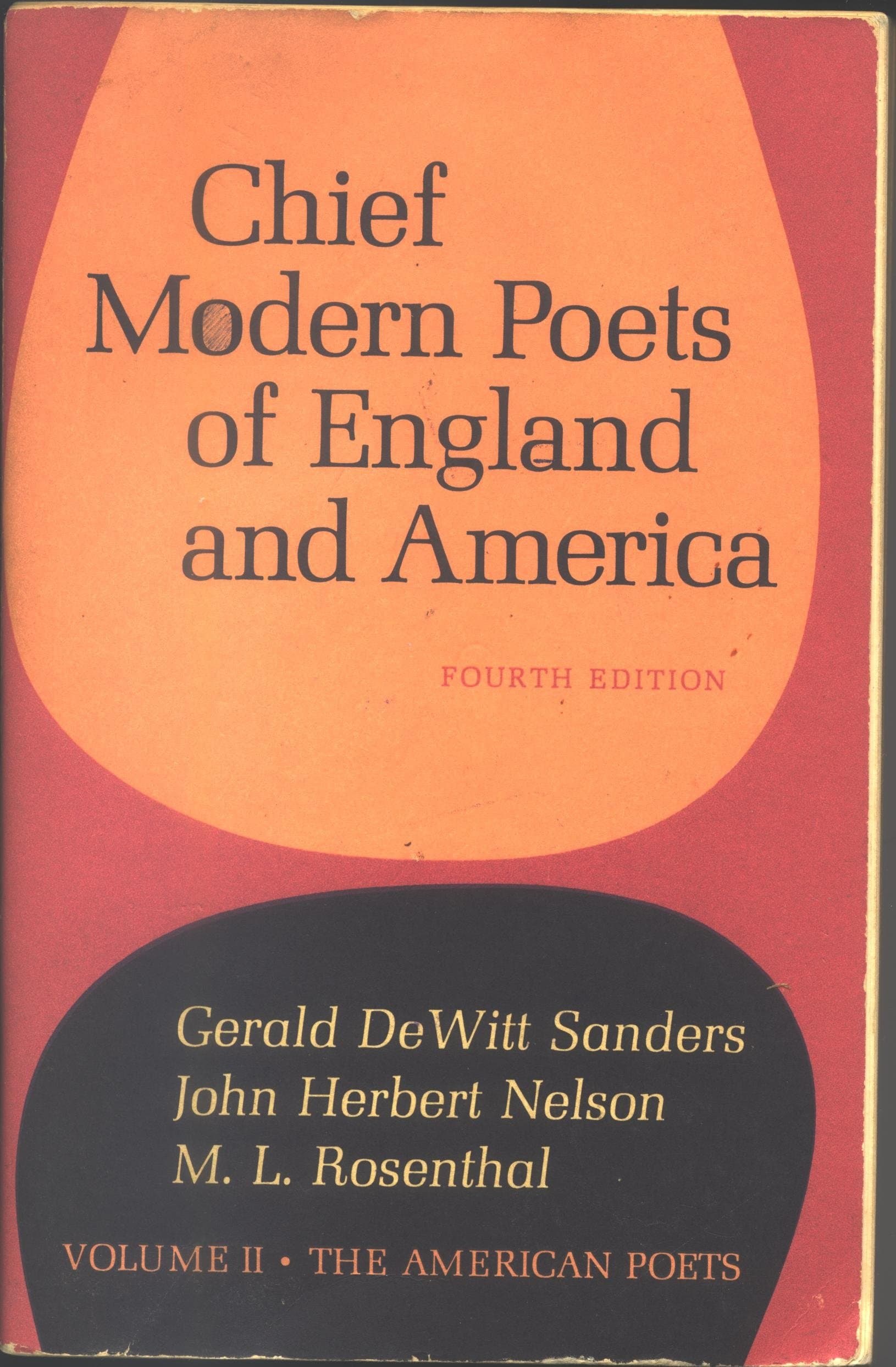 Chief Modern Poets of England & America - Fourth Edition [Hardcover] unknown author by null