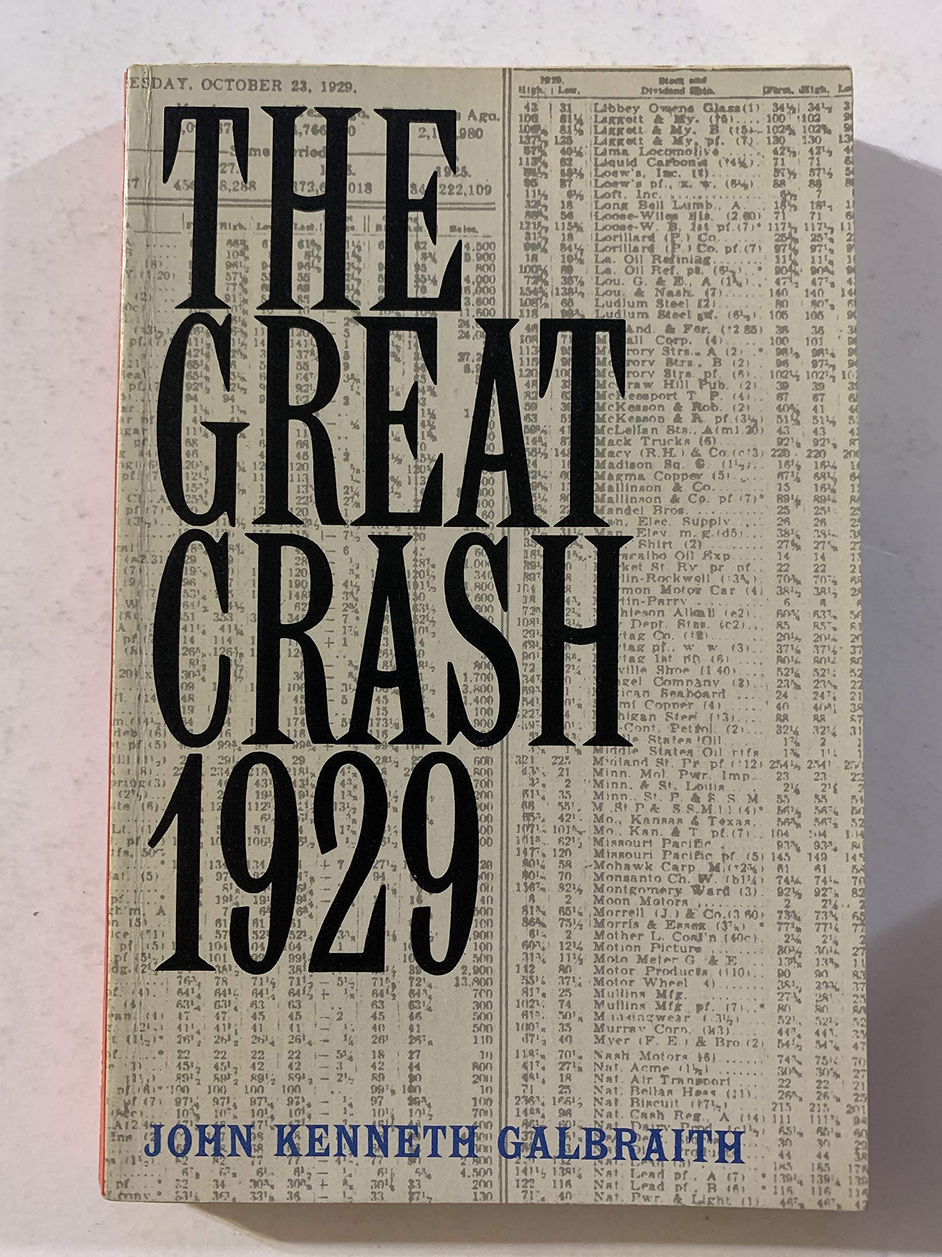 The Great Crash, 1929 galbraith, john by null