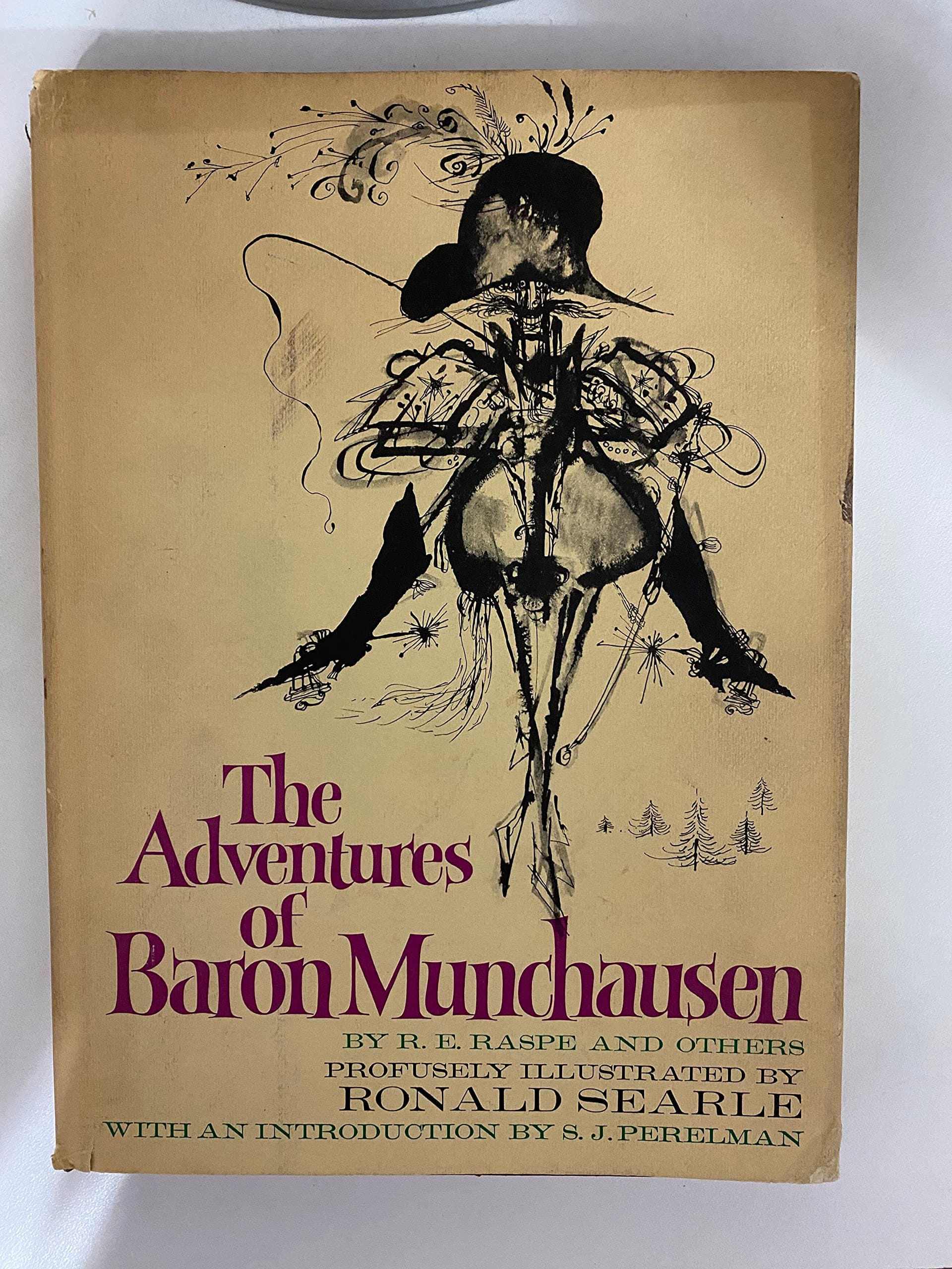 The Adventures Of Baron Munchausen. [Hardcover] Raspe, R. E. & Others; Searle, Ronald (profusely Illustrated By); Perelman, S. J. (introduction). by null