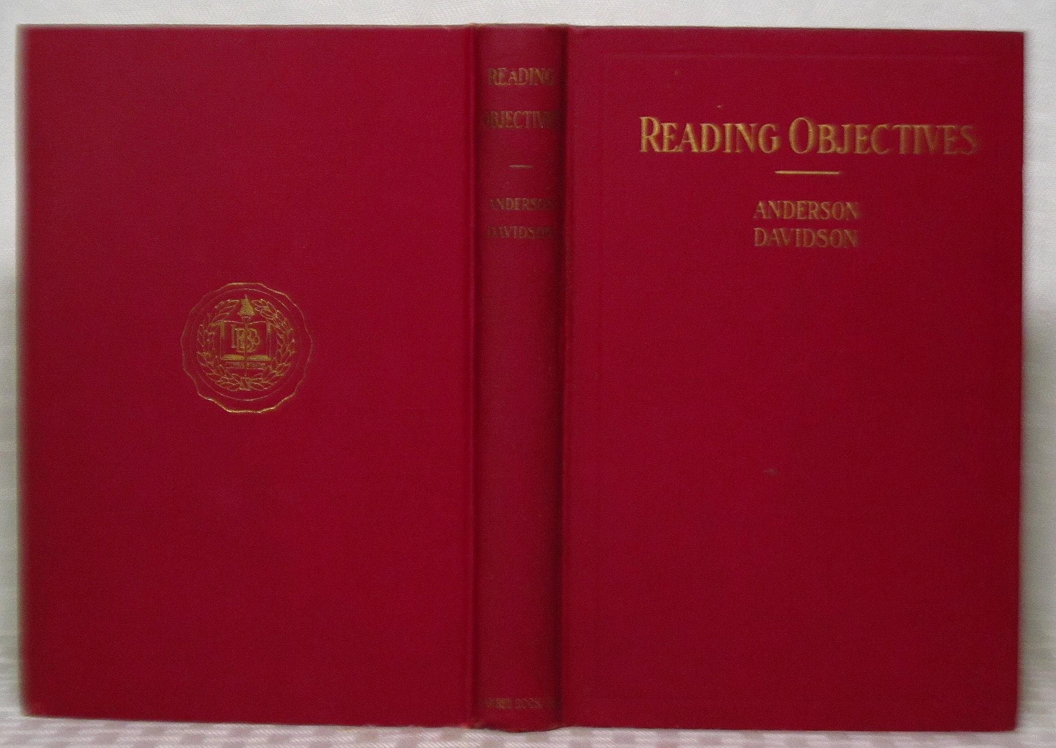 Reading Objectives: A Guide Book in the Teaching of Reading [Hardcover] Charles J. Anderson and Isobel Davidson by null