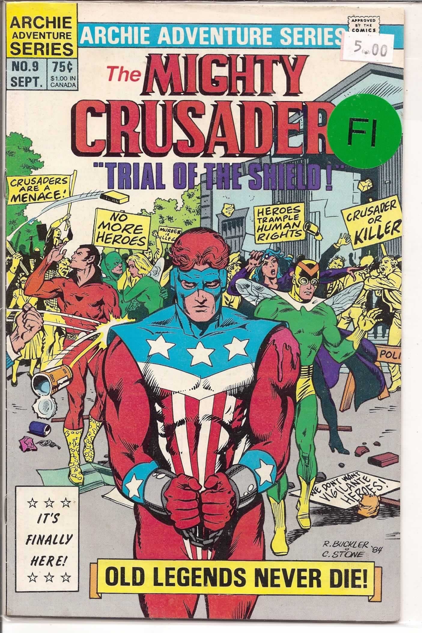 Mighty Crusaders # 9, 6.0 FN [Comic] Archie by null