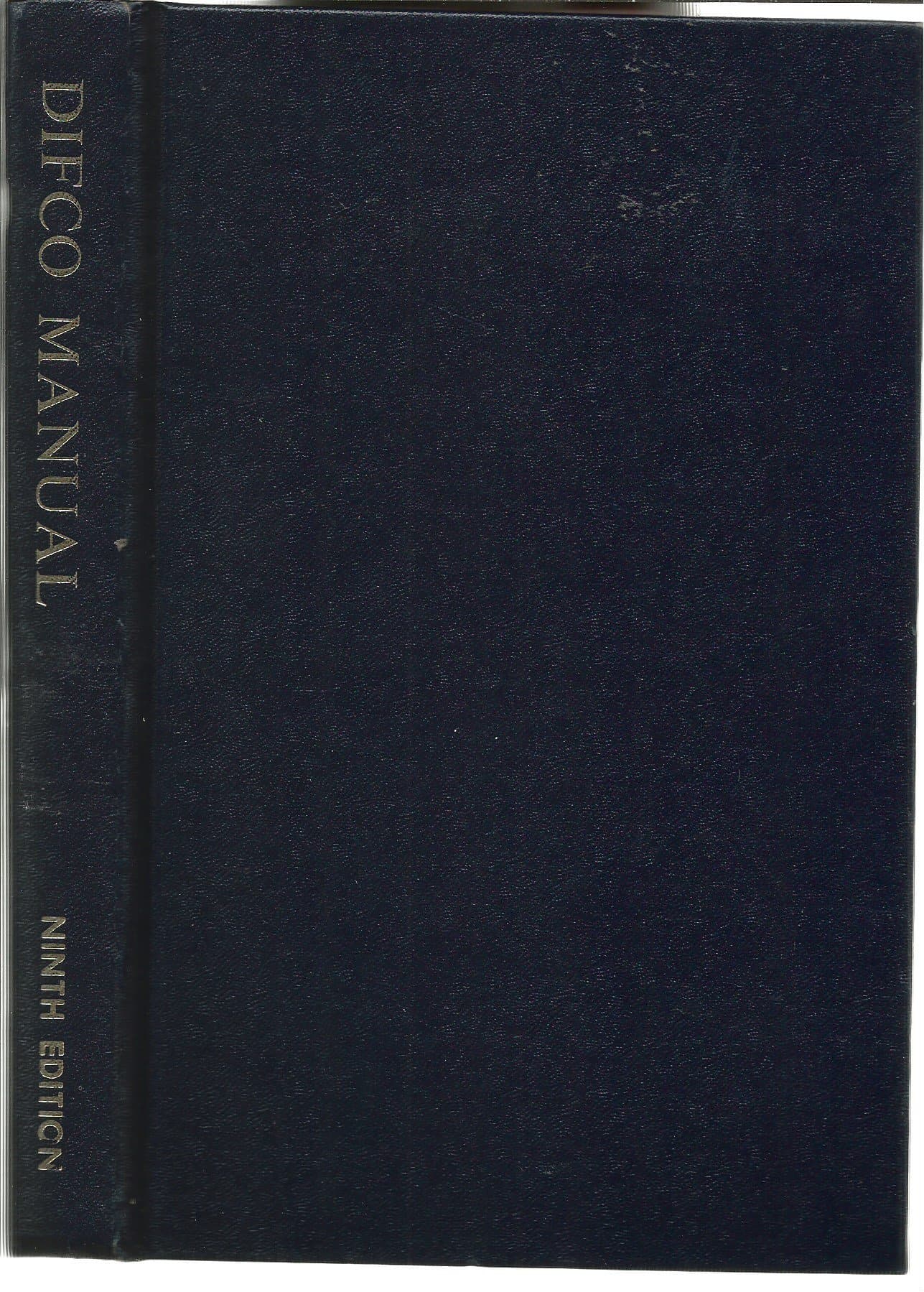 Difco Manual (Ninth Edition) [Hardcover] Difco Laboratories by null