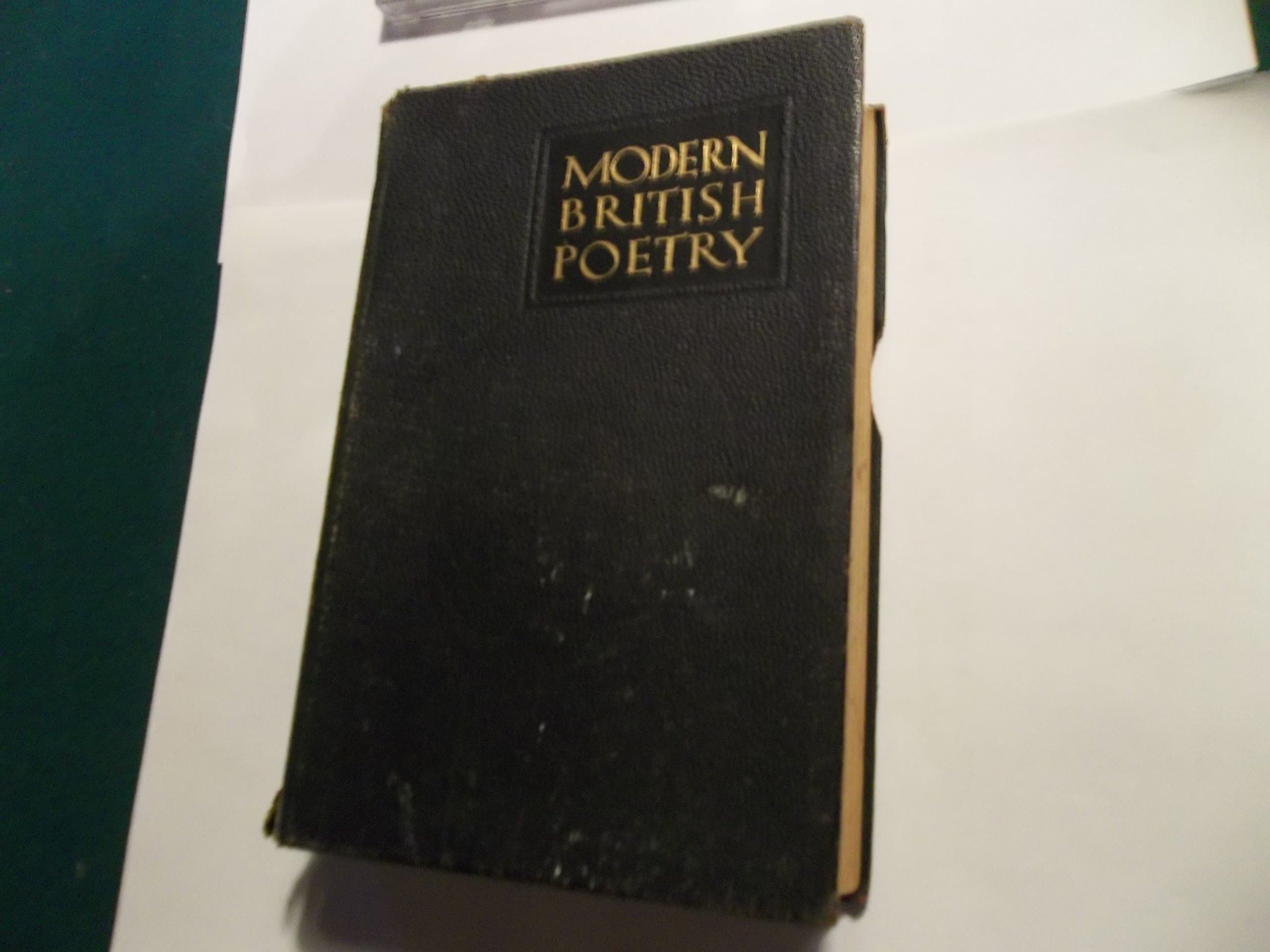 modern british poetry a critical anthology [Leather Bound] louis untermeyer by null