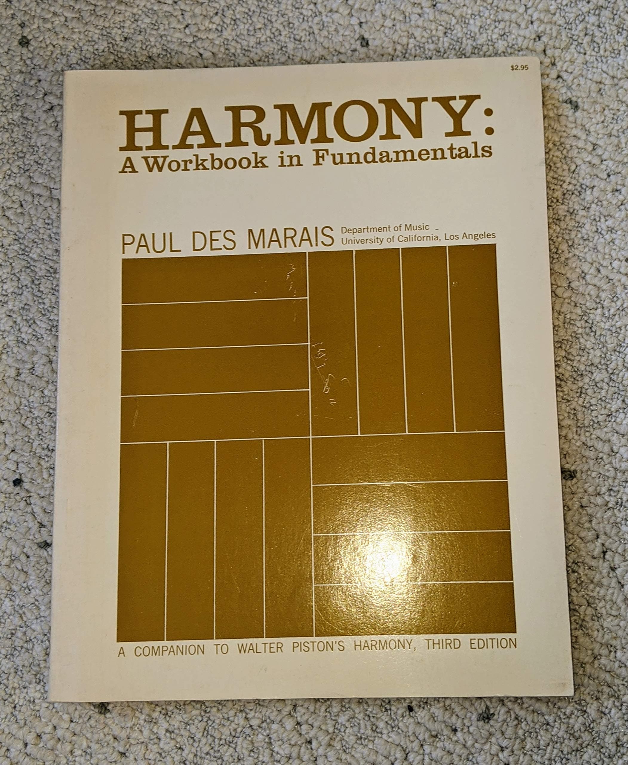 Harmony: A workbook in fundamentals by Des Marais, Paul