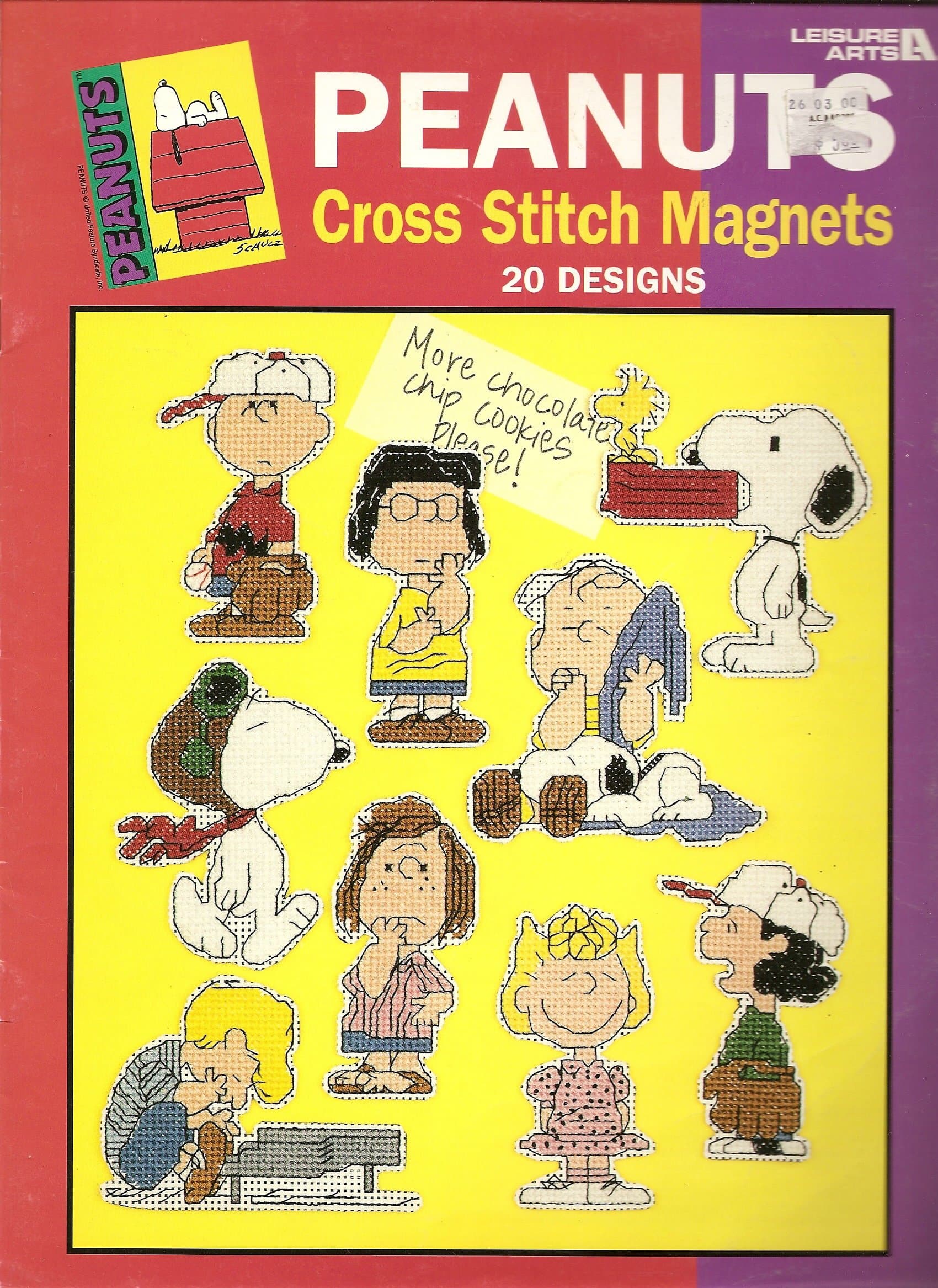 Peanuts Cross Stitch Magnets (20 Designs) [Pamphlet] by null